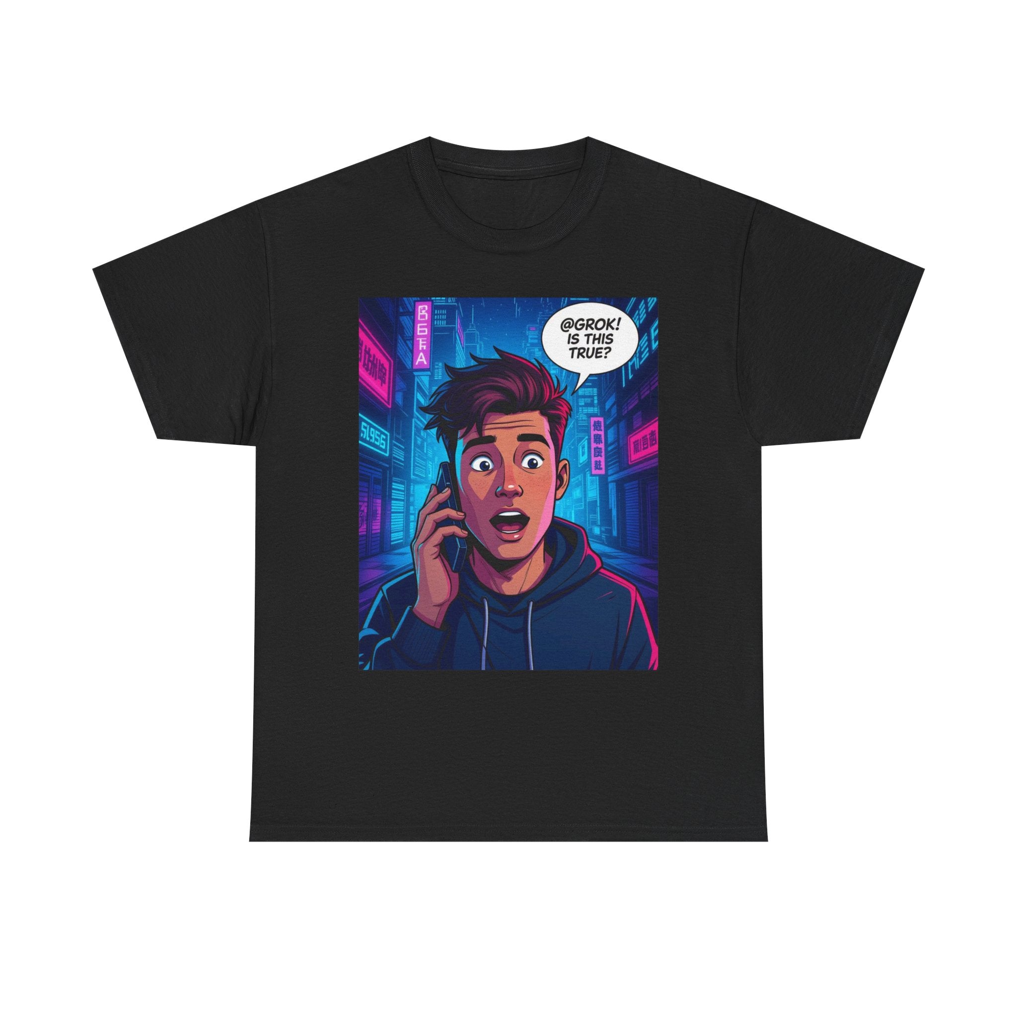 @Grok Is This True, Unisex Cotton Tee