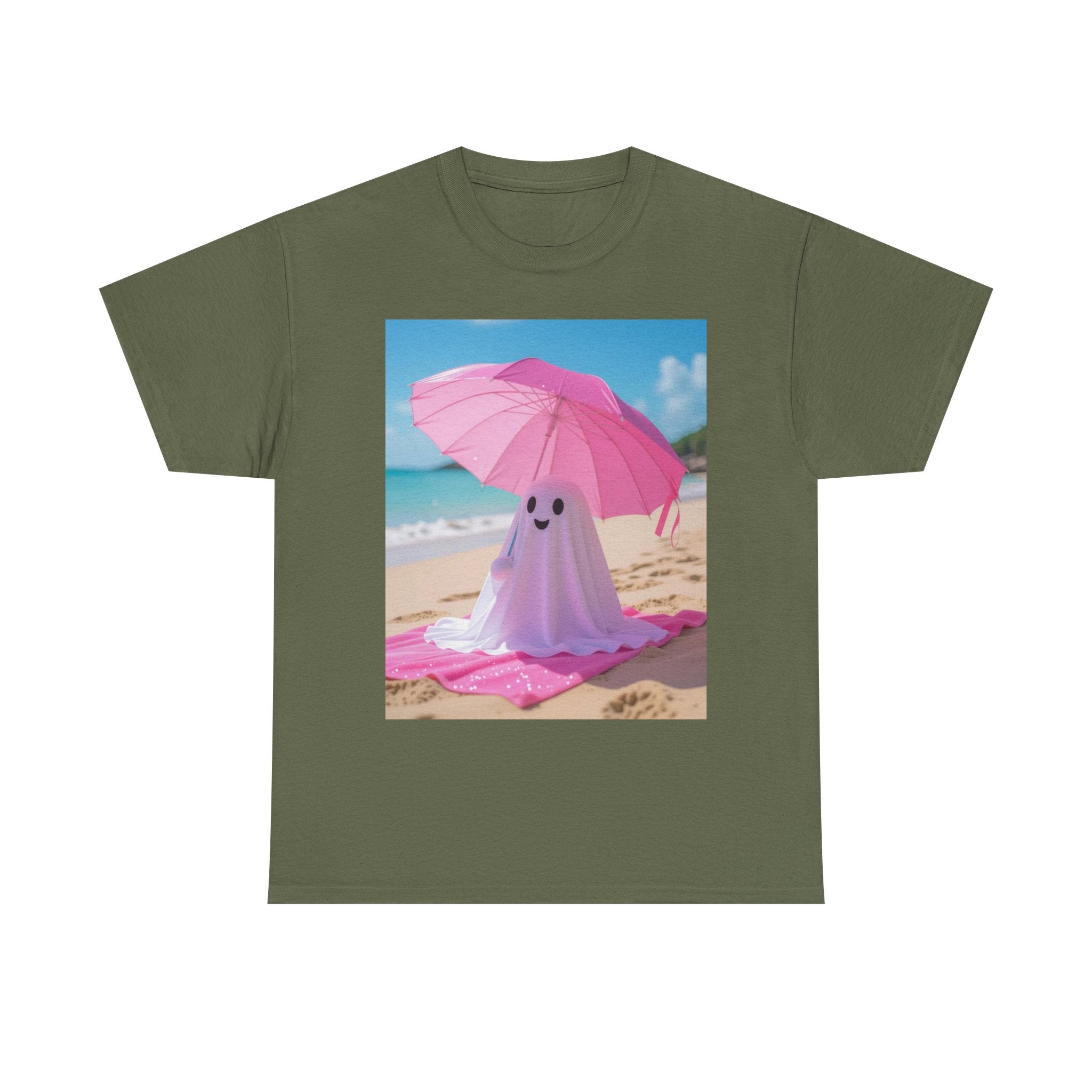 Beach Ghost, Unisex Cotton Tee
