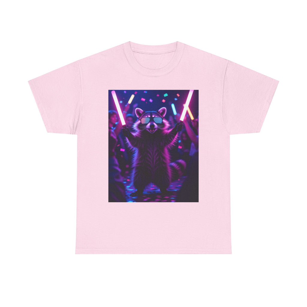 Raccoon Raver, Unisex Cotton Tee