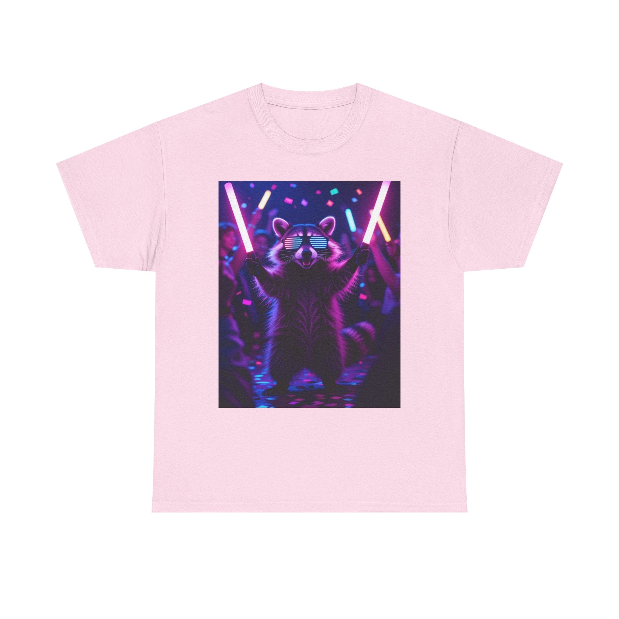 Raccoon Raver, Unisex Cotton Tee