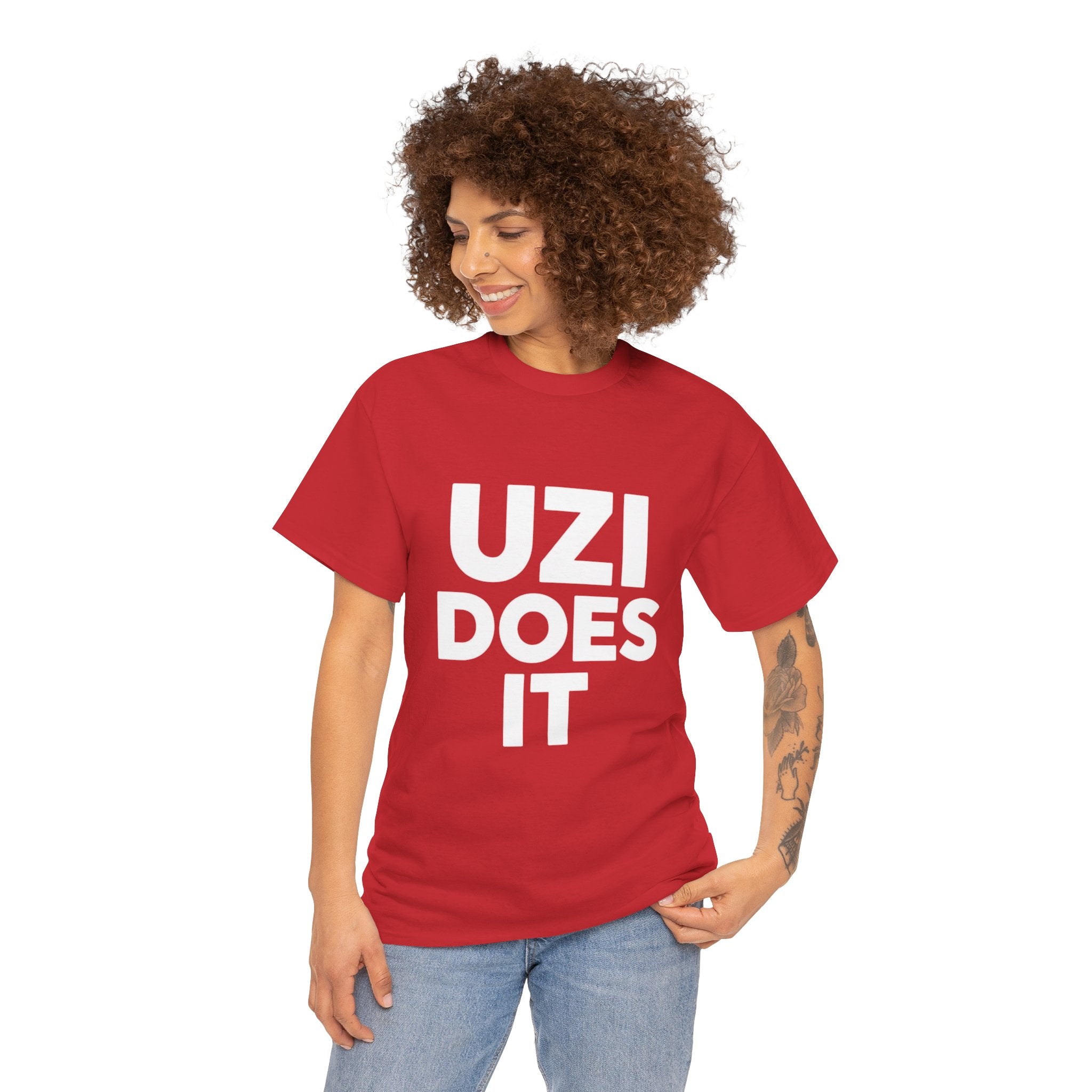 Uzi Does It, Cotton Tee