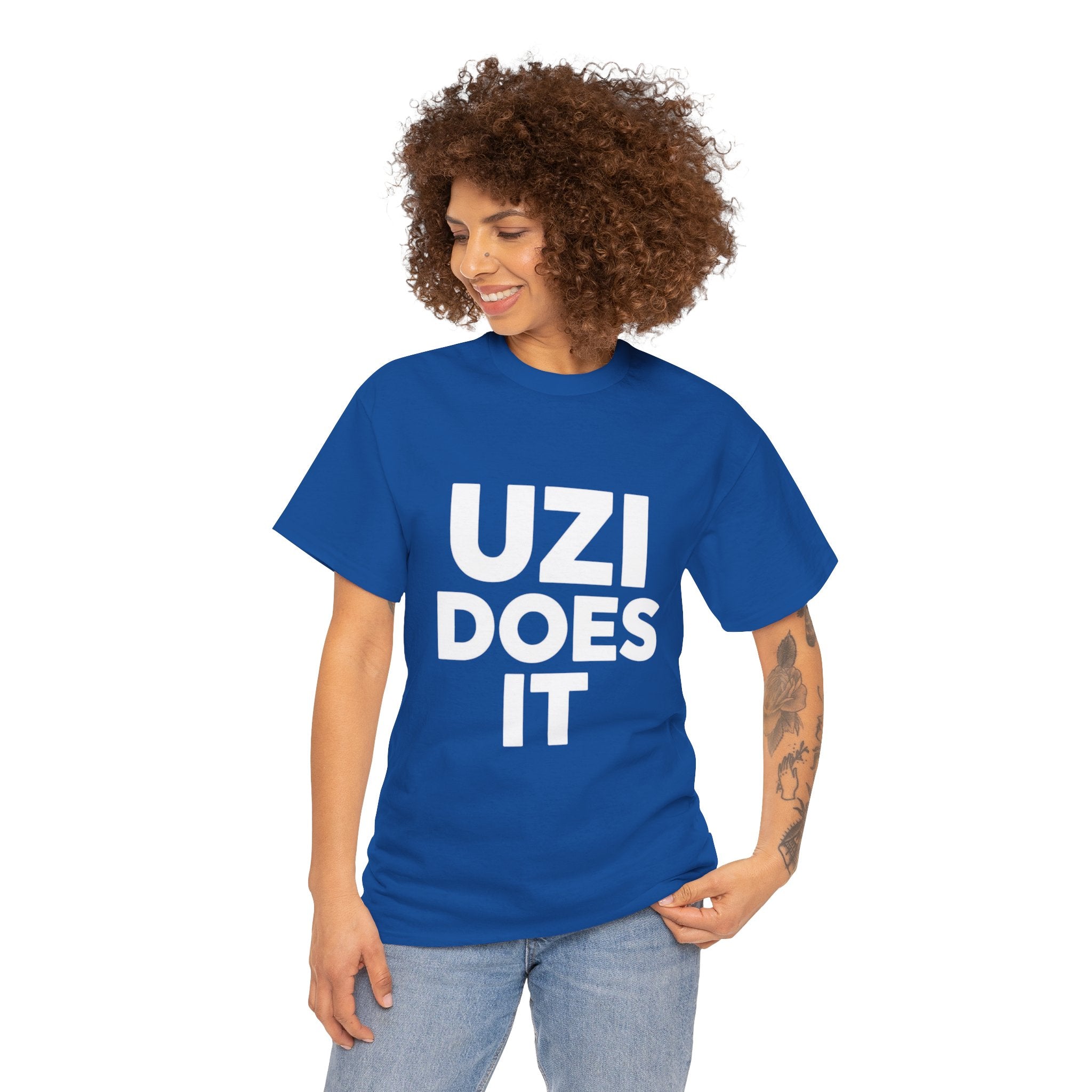 Uzi Does It, Cotton Tee