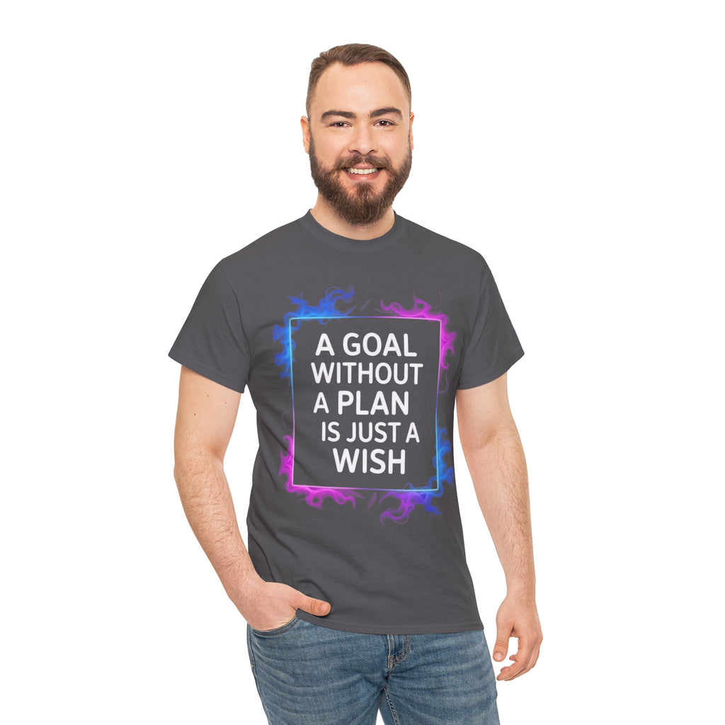 A Goal Without a Plan, Unisex Cotton Tee