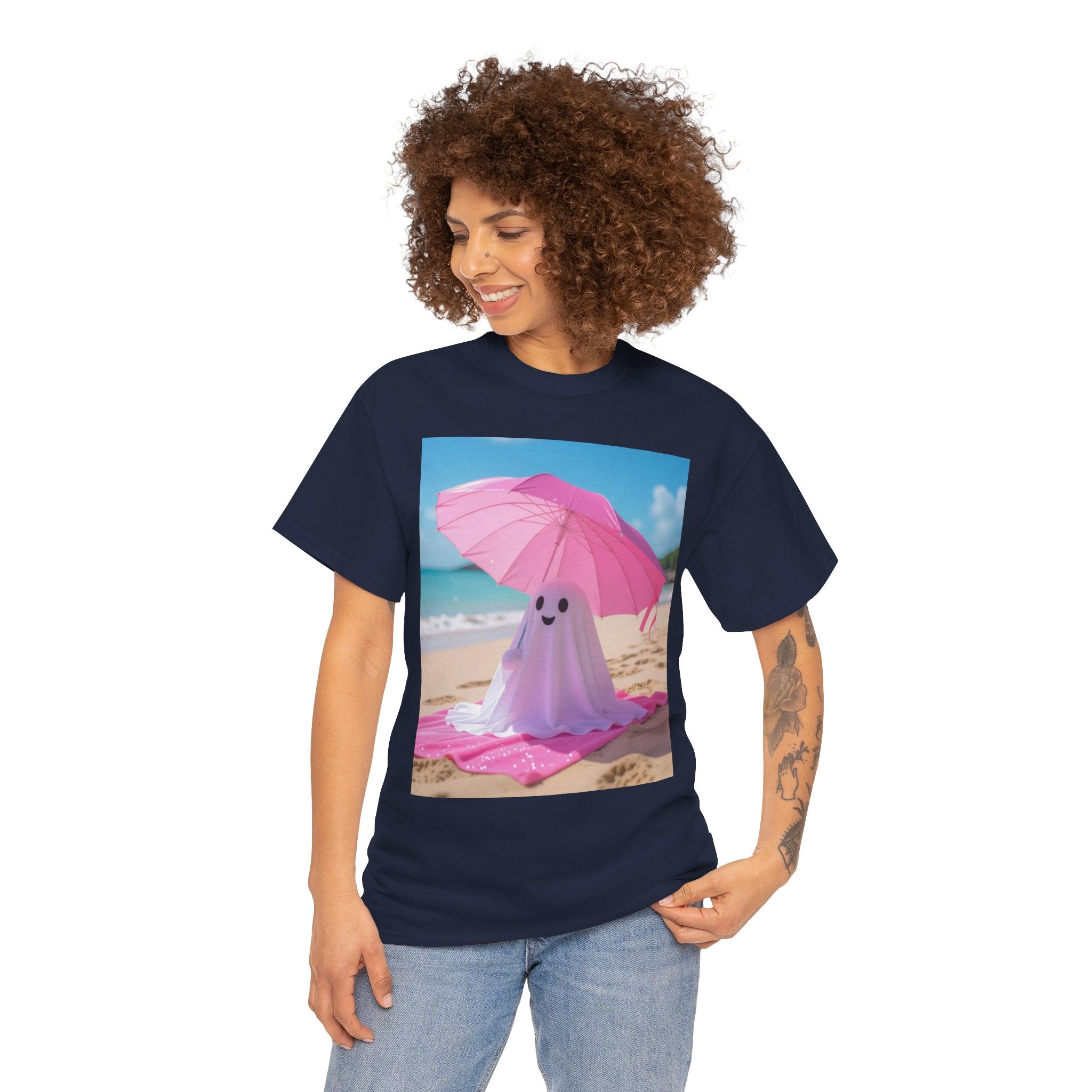 Beach Ghost, Unisex Cotton Tee