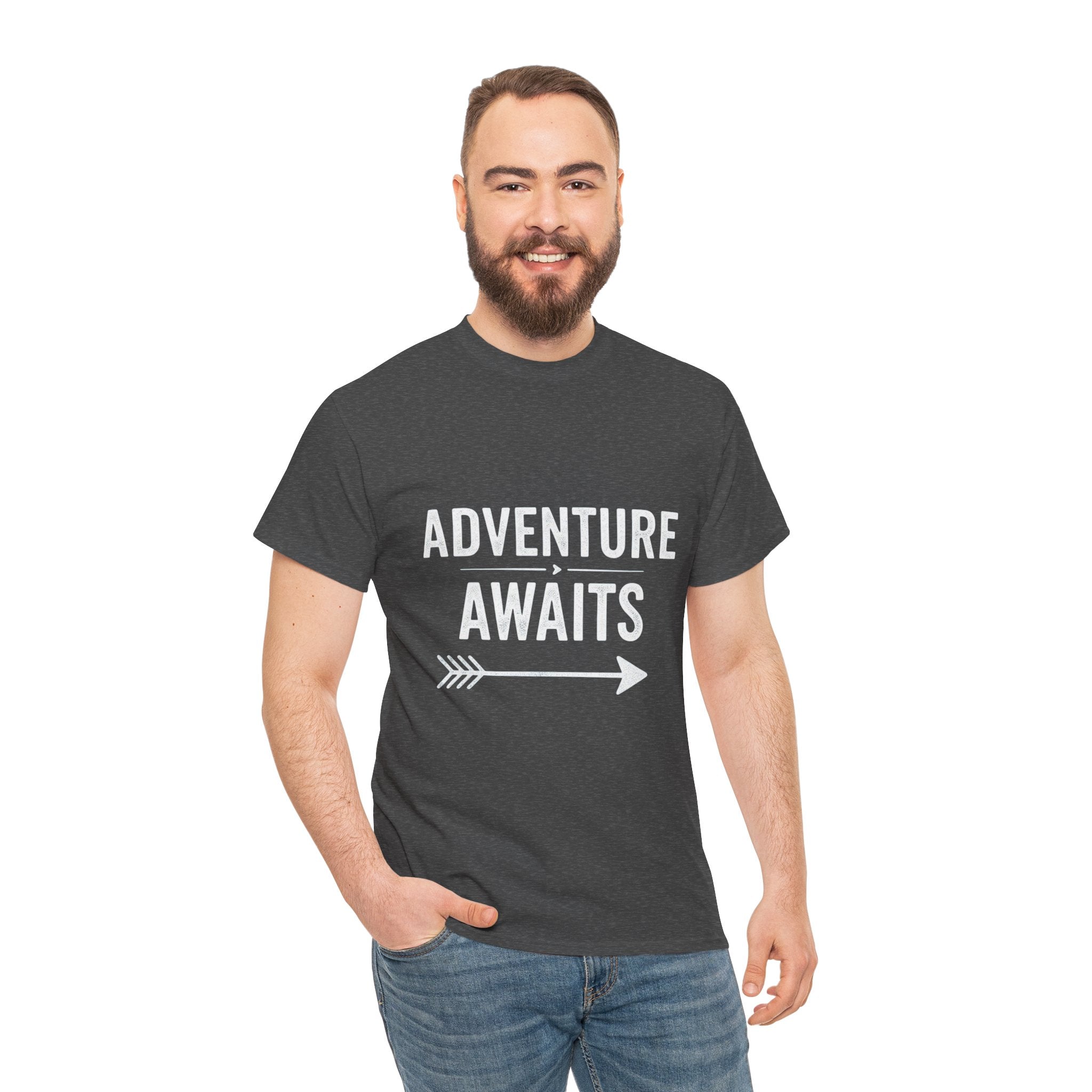 Adventure Awaits, Unisex Cotton Tee