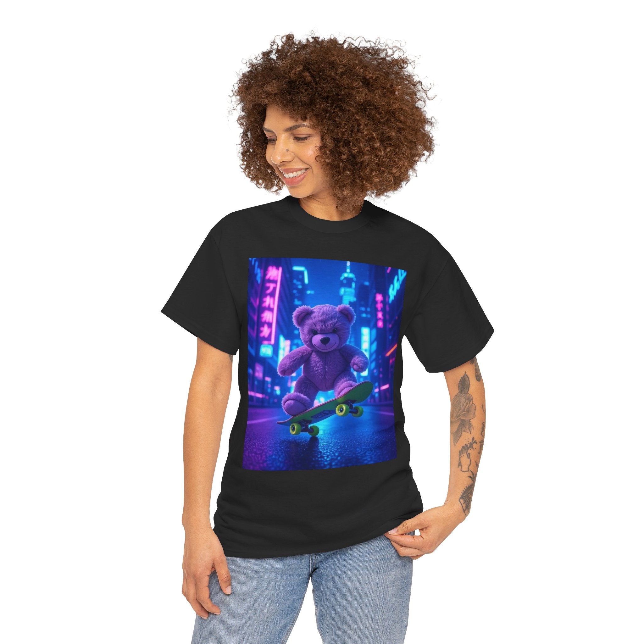 Mischievous Bear, Unisex Cotton Tee