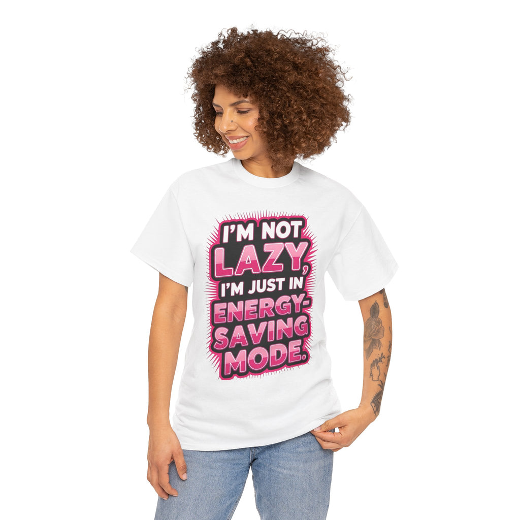 Lazy Energy-Saving Mode, Unisex Cotton Shirt