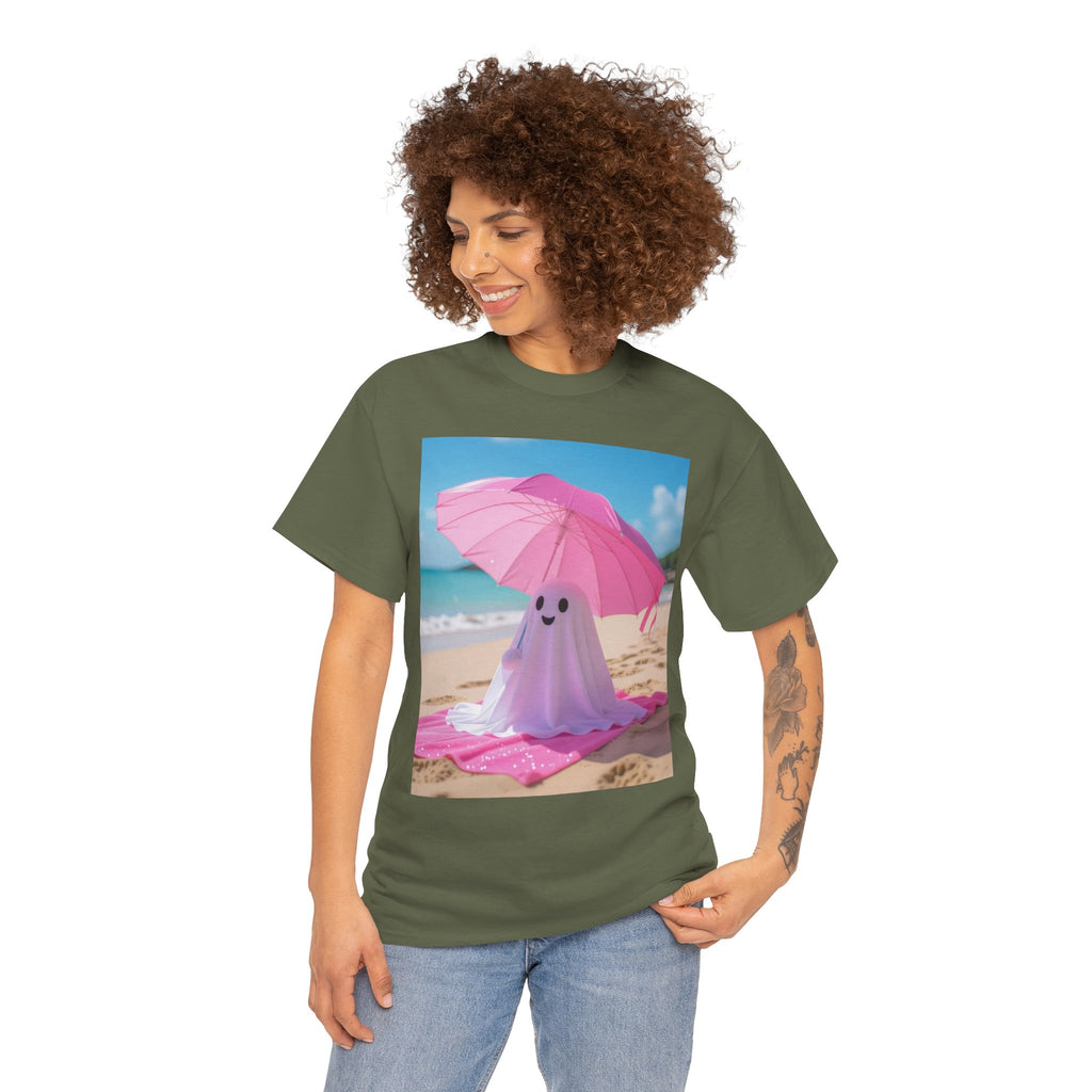 Beach Ghost, Unisex Cotton Tee