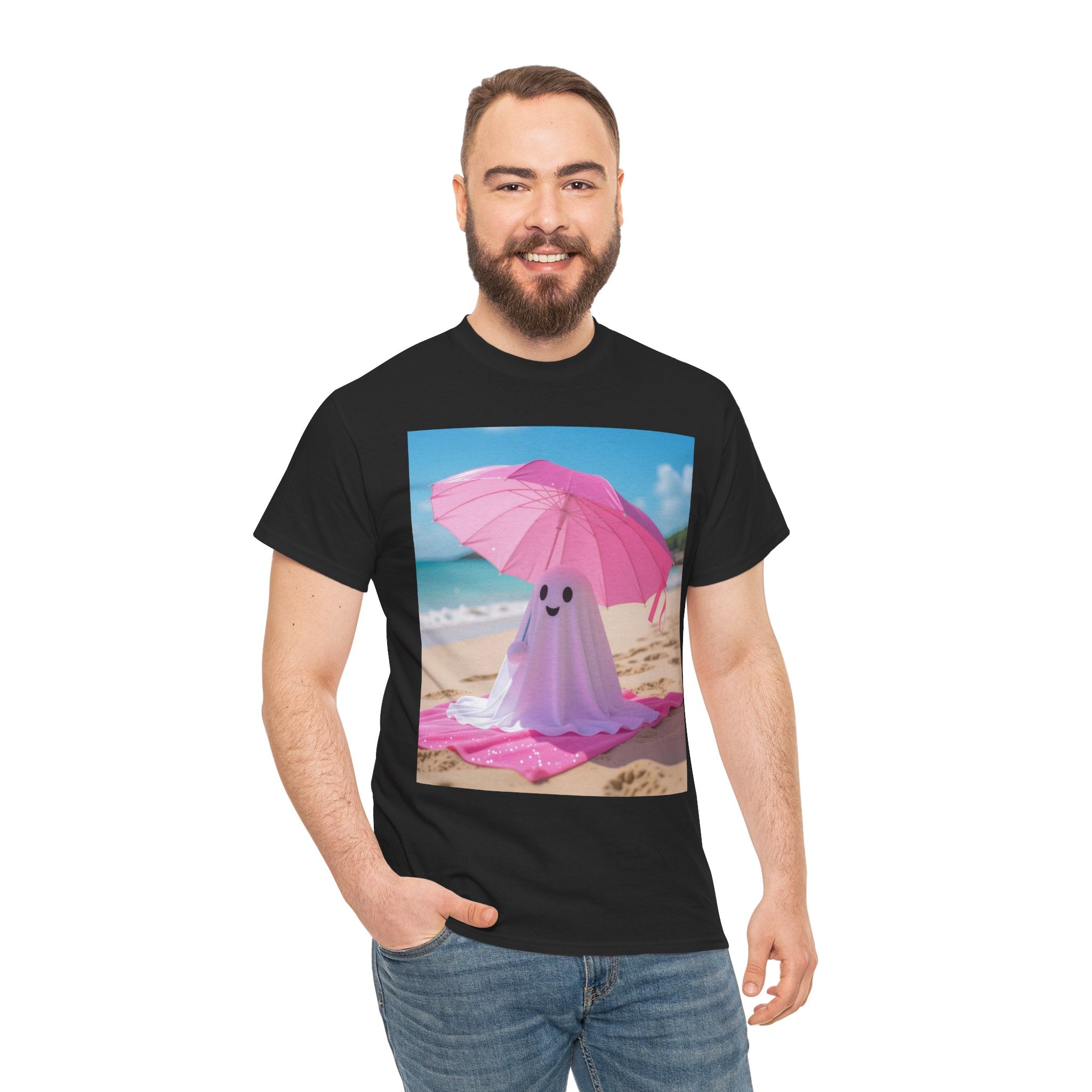 Beach Ghost, Unisex Cotton Tee