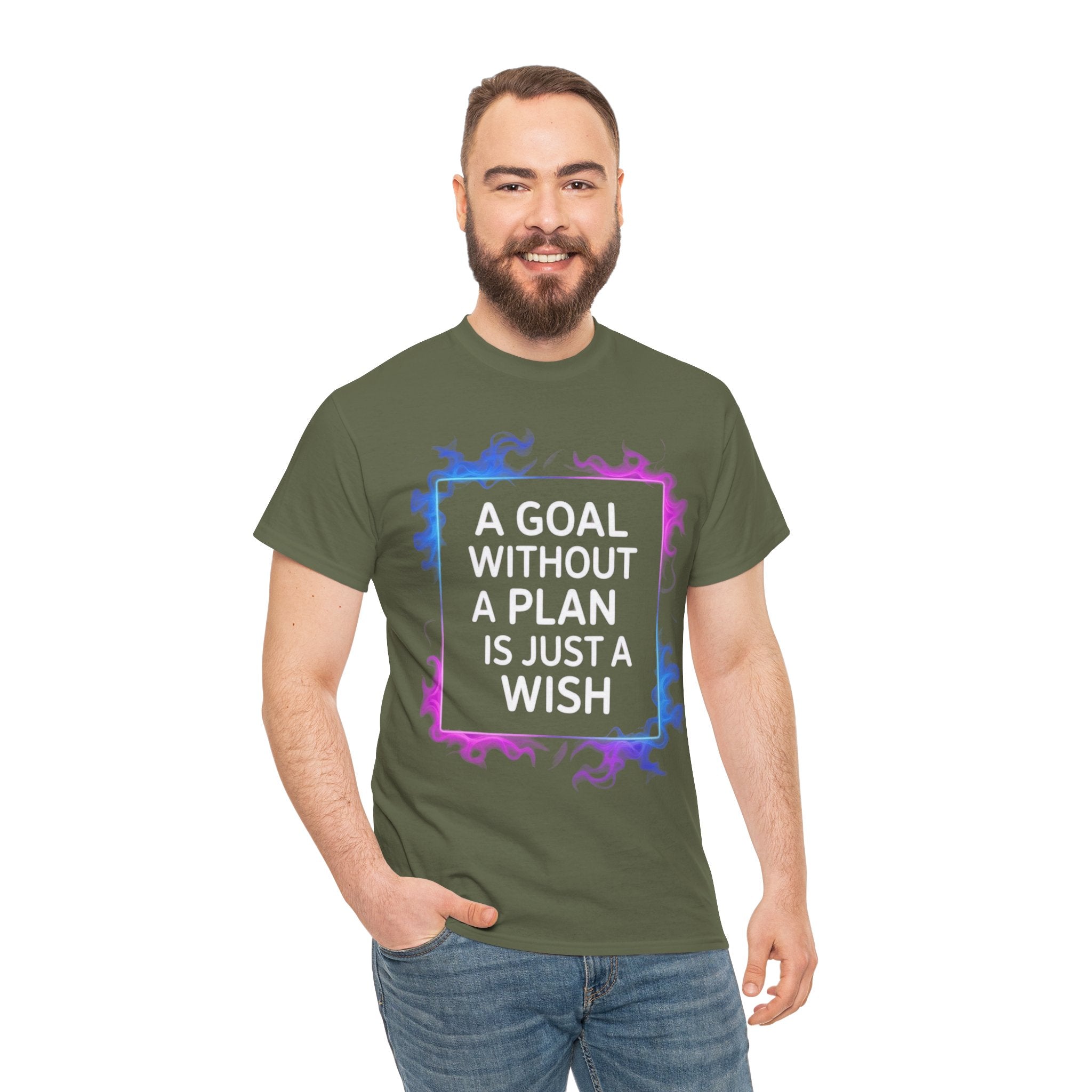 A Goal Without a Plan, Unisex Cotton Tee
