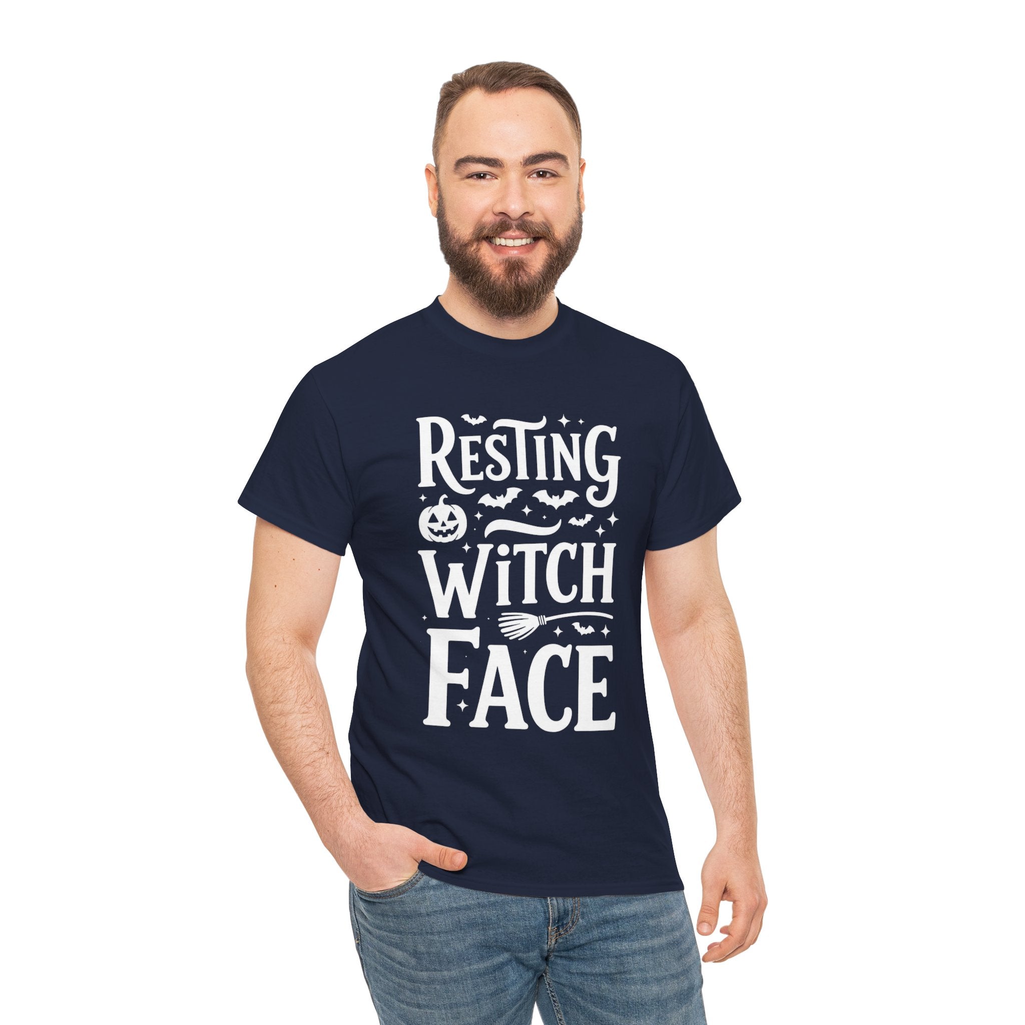 Resting Witch Face, Unisex Cotton Tee