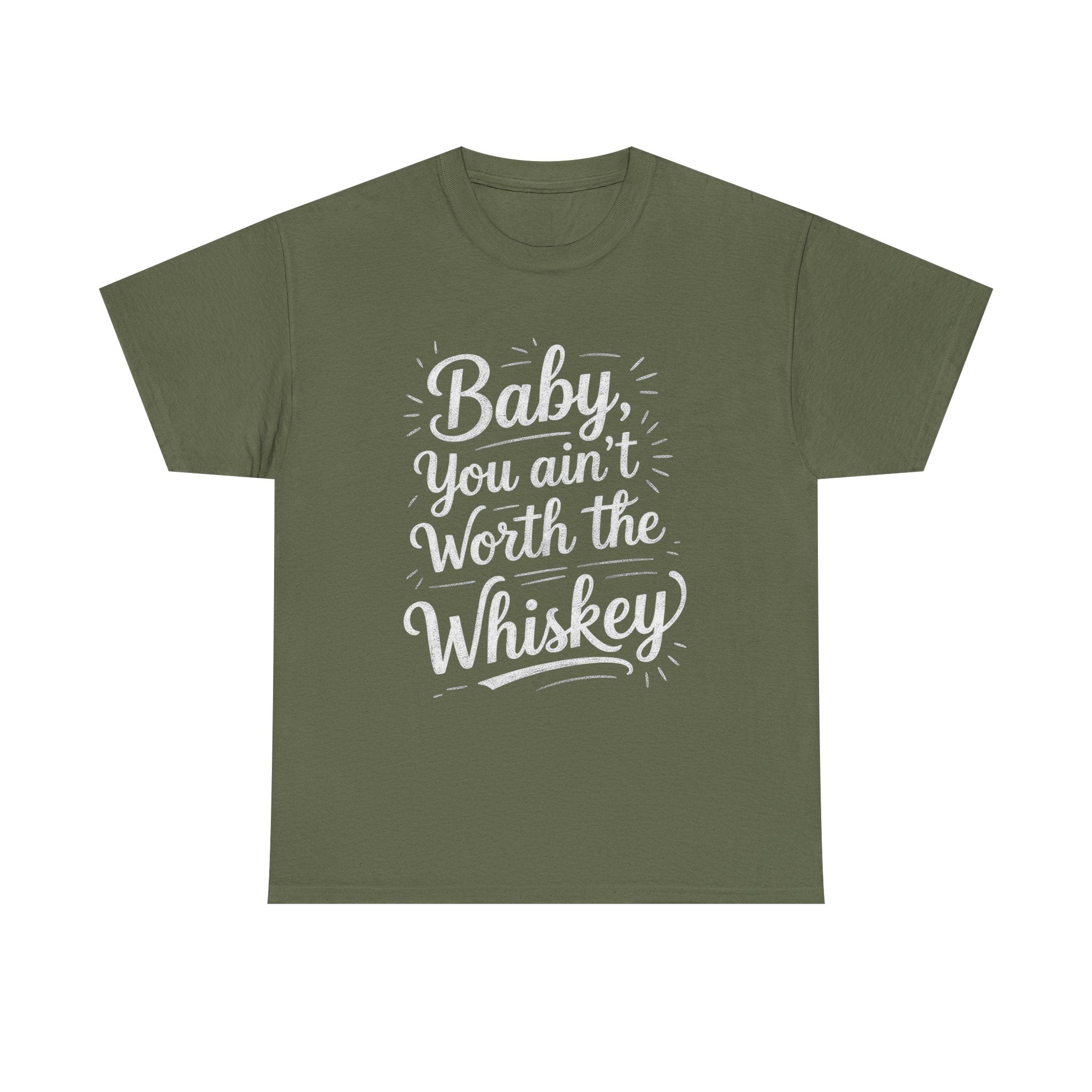 Ain’t Worth the Whiskey, Unisex Cotton Tee