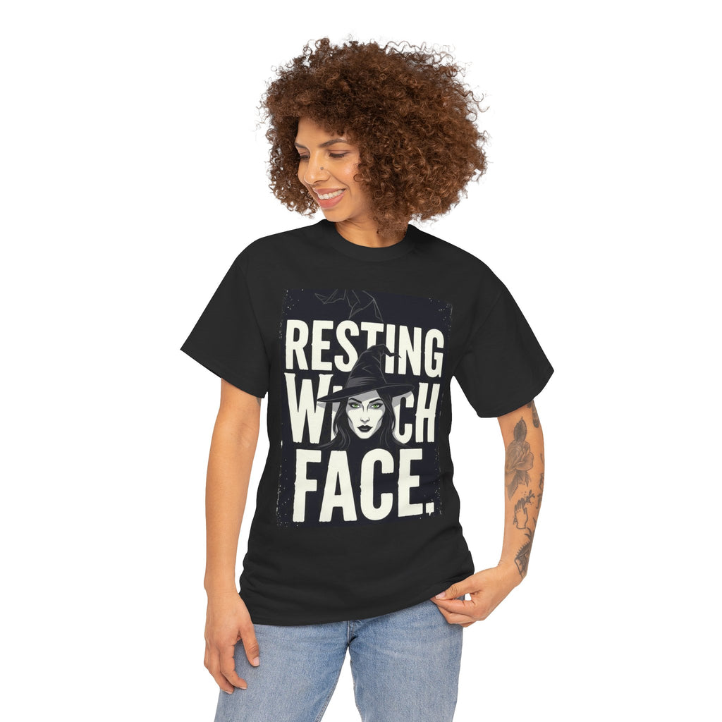 Resting Witch Face, Unisex Cotton Tee