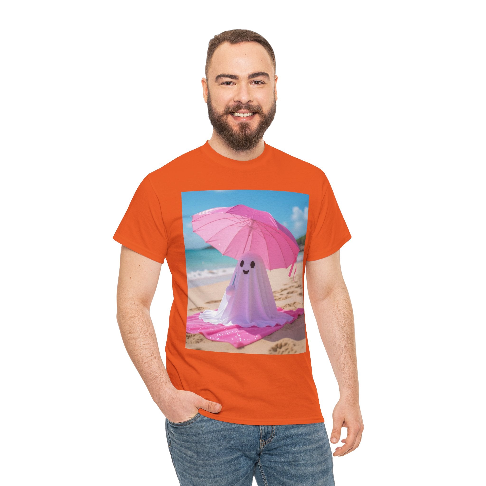 Beach Ghost, Unisex Cotton Tee
