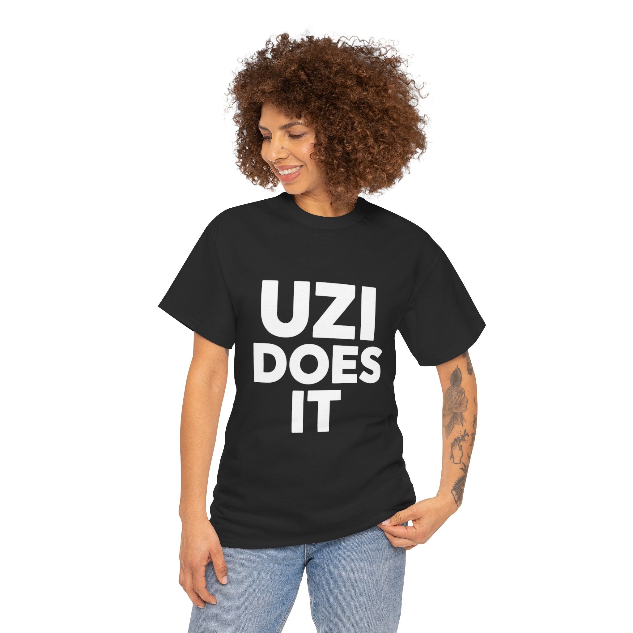 Uzi Does It, Cotton Tee
