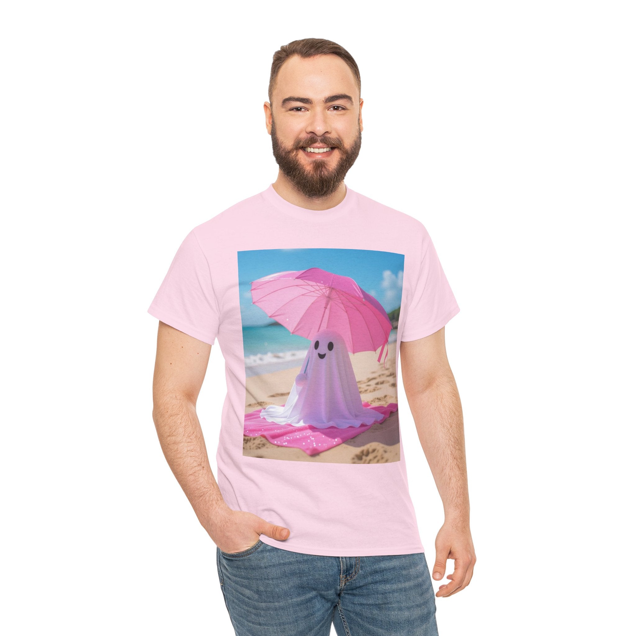 Beach Ghost, Unisex Cotton Tee