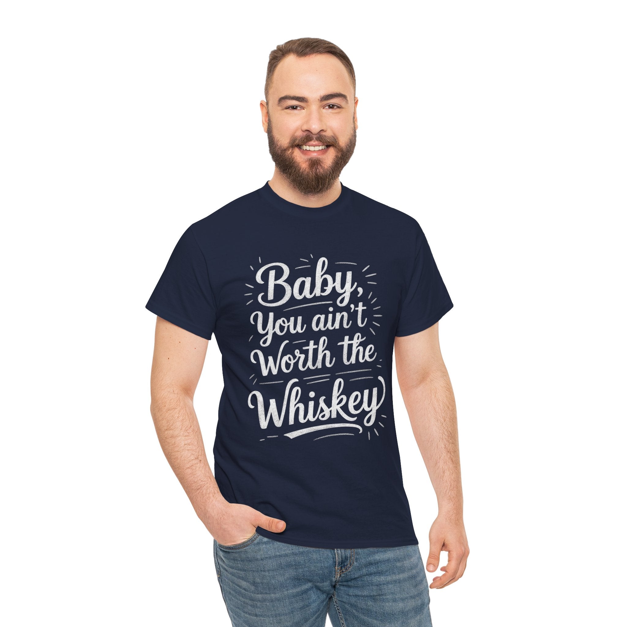 Ain’t Worth the Whiskey, Unisex Cotton Tee