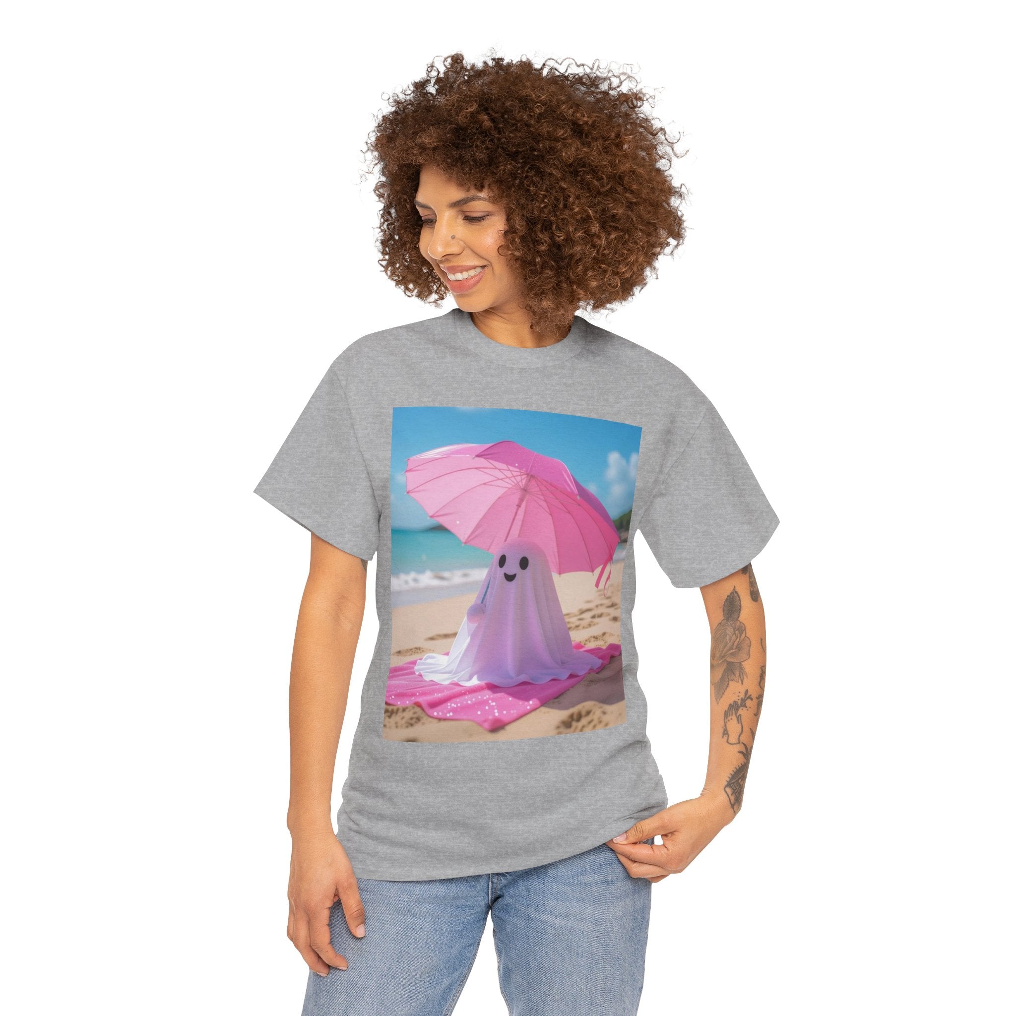 Beach Ghost, Unisex Cotton Tee