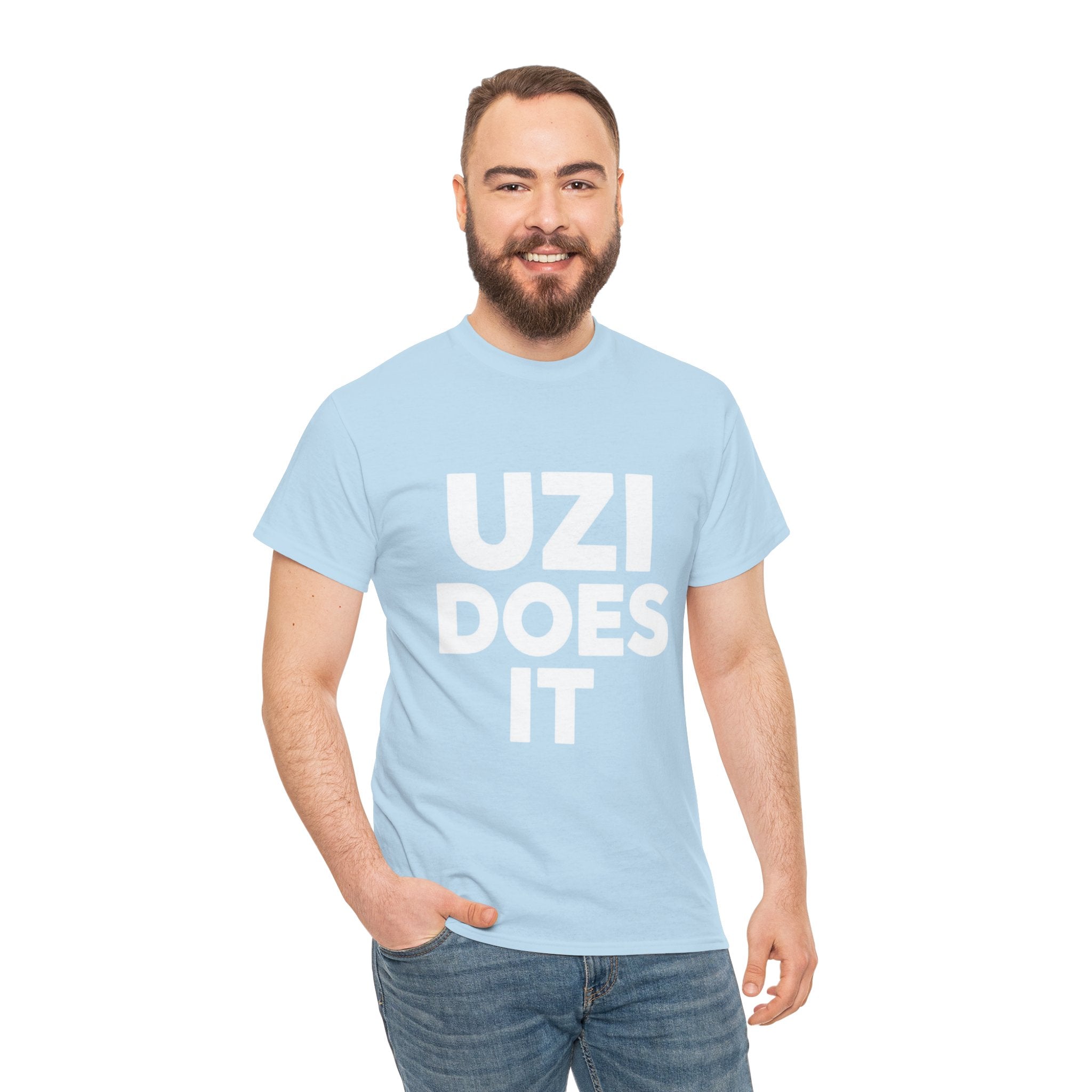 Uzi Does It, Cotton Tee