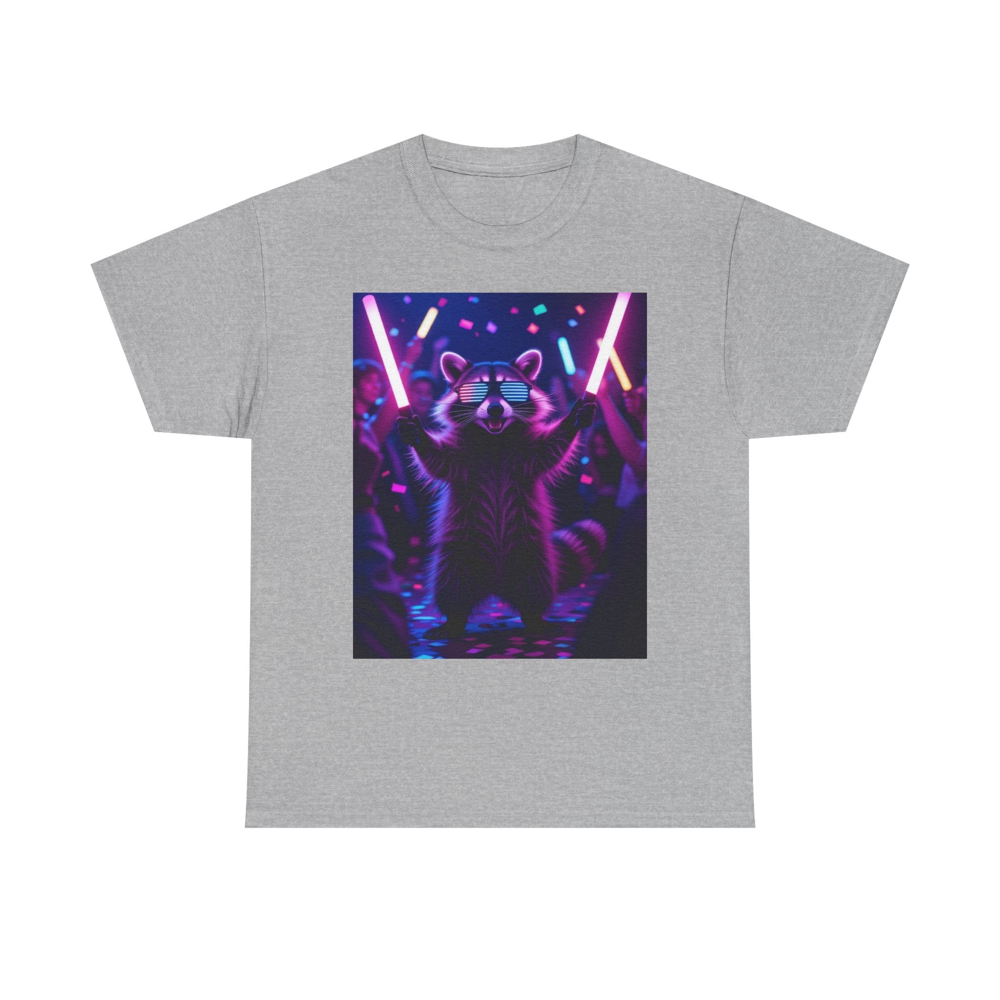 Raccoon Raver, Unisex Cotton Tee