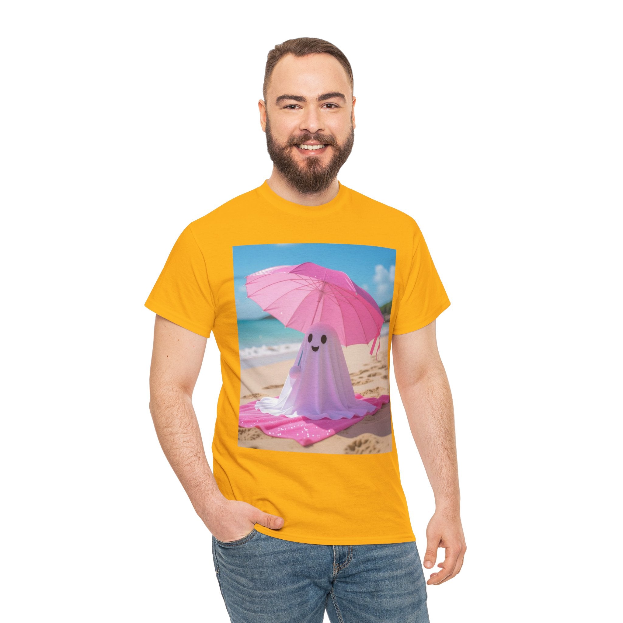 Beach Ghost, Unisex Cotton Tee