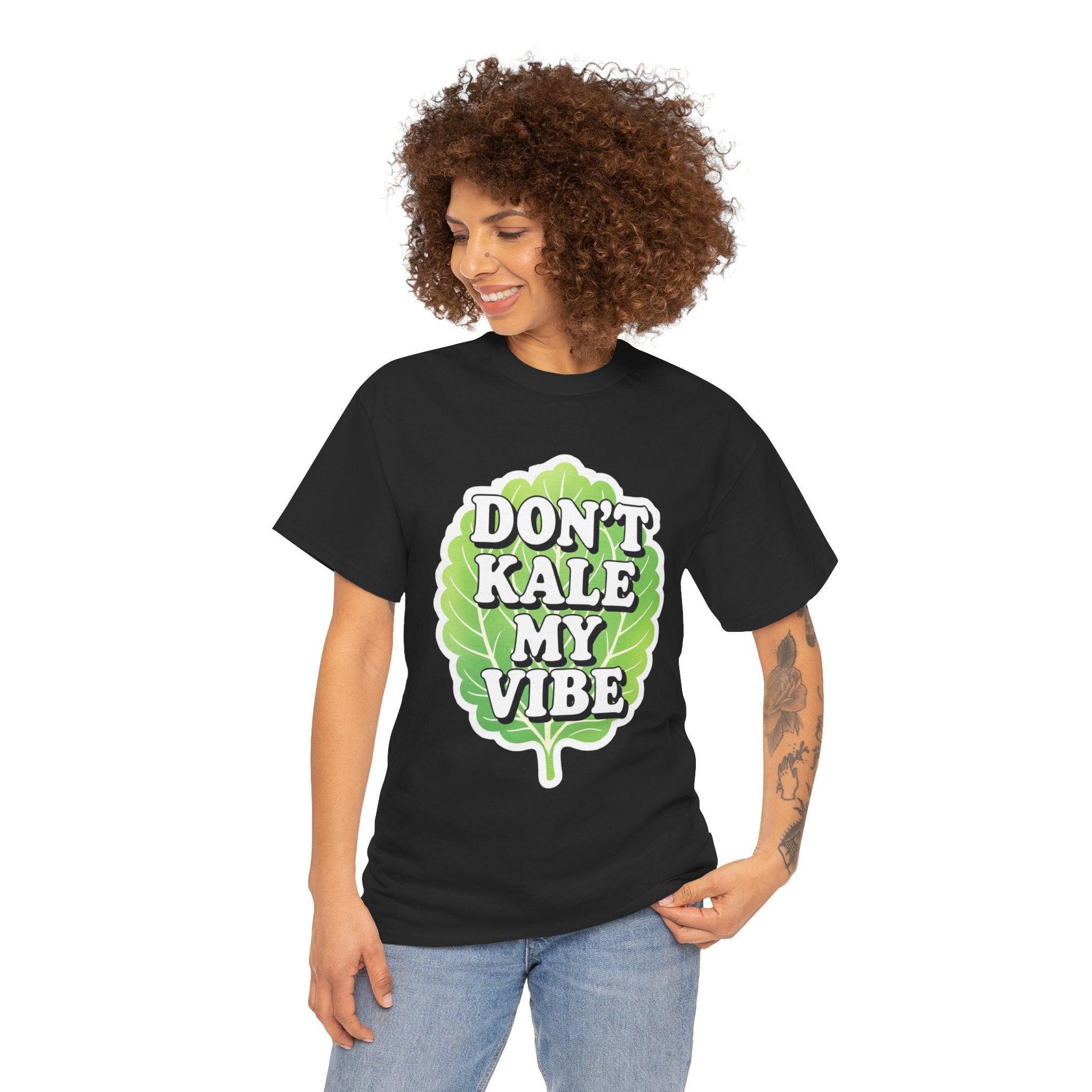 Don't Kale My Vibe, Unisex Cotton Tee