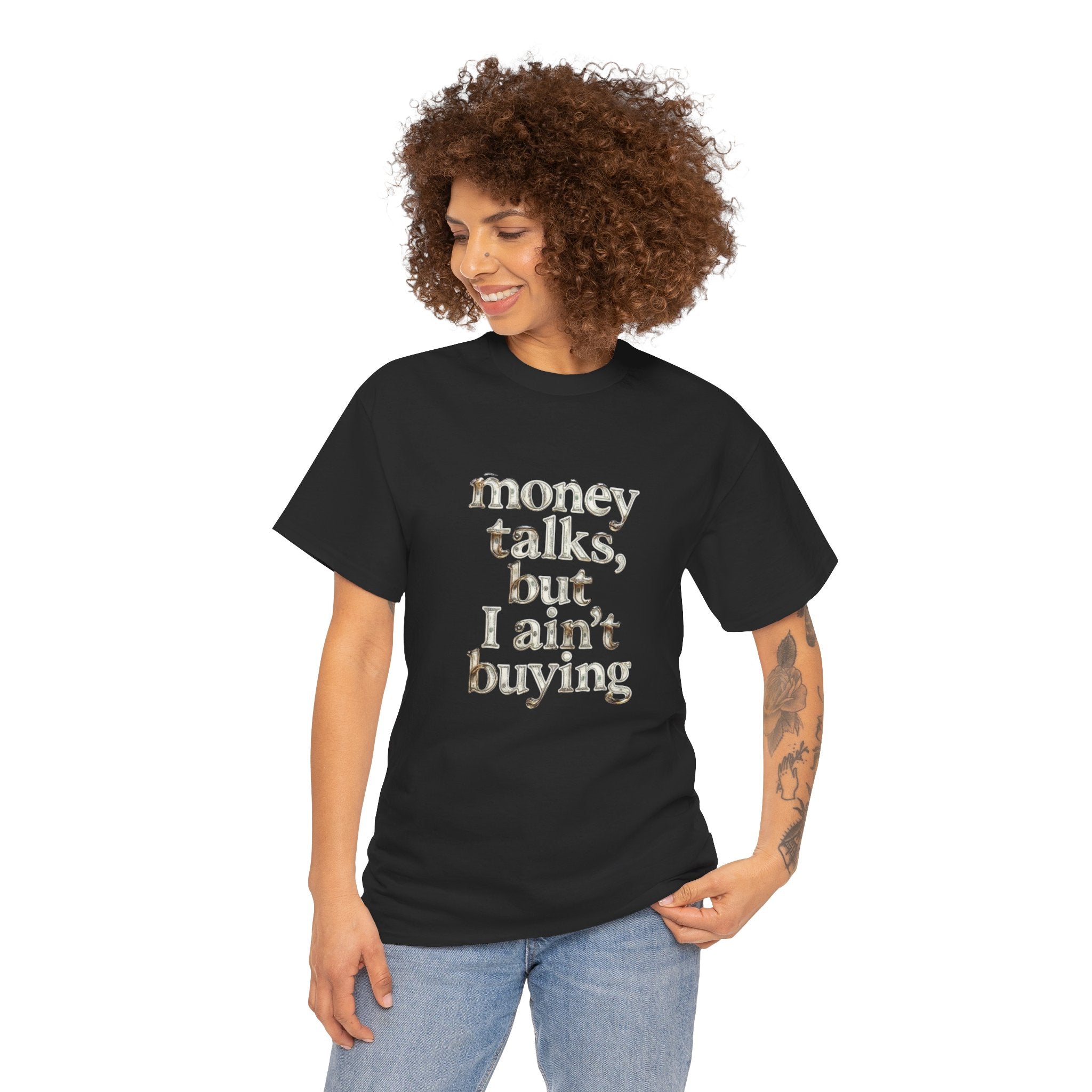 Money Talks, Unisex Cotton Tee
