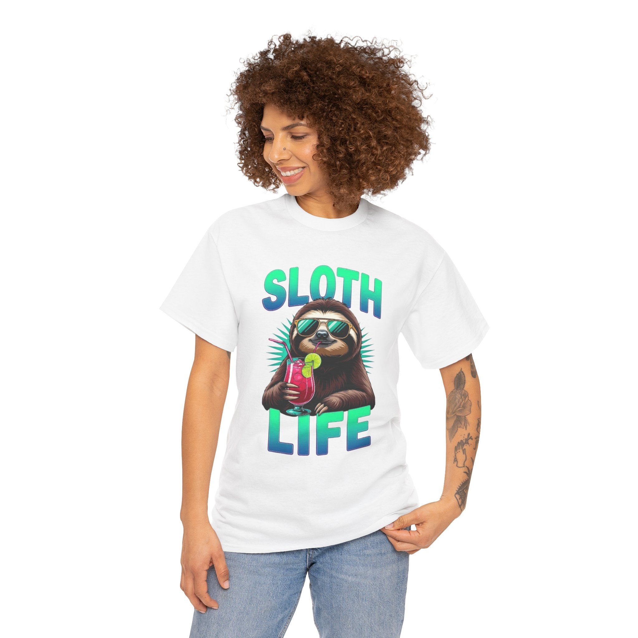 Sloth Life, Unisex  Cotton Tee
