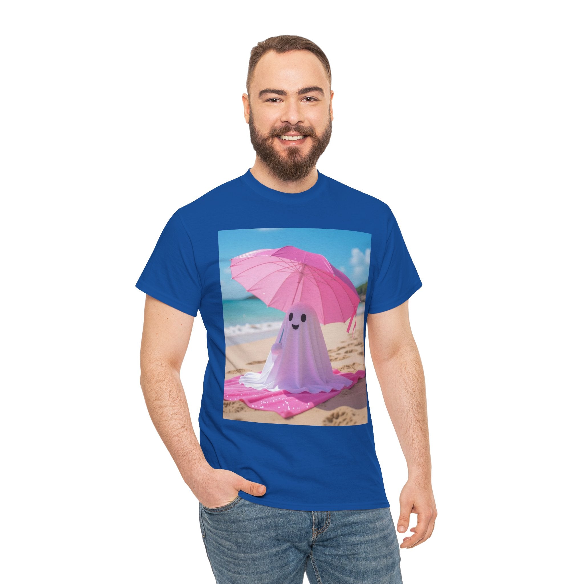 Beach Ghost, Unisex Cotton Tee