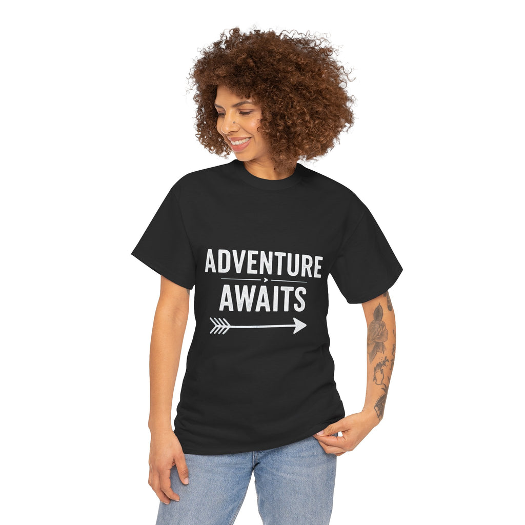 Adventure Awaits, Unisex Cotton Tee