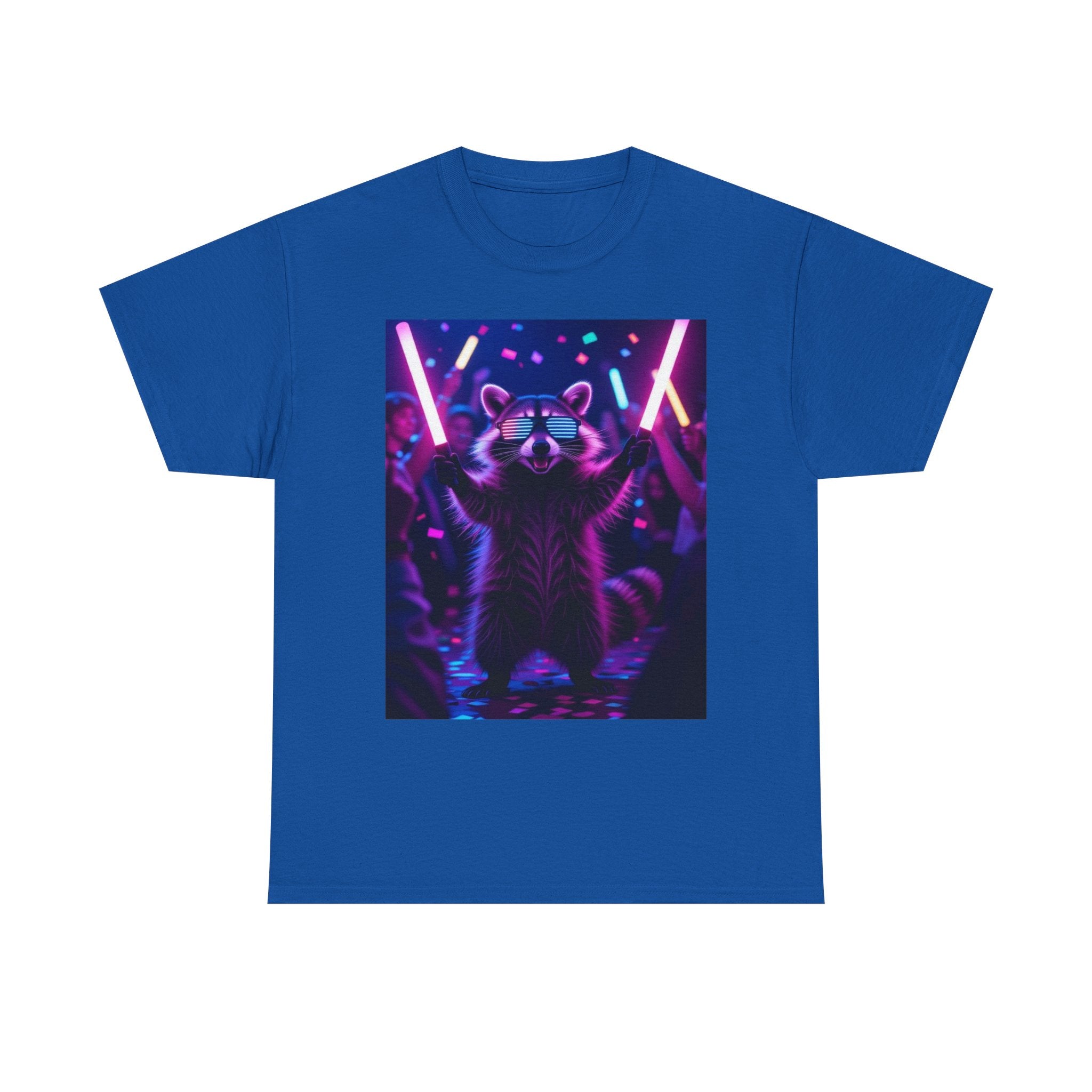 Raccoon Raver, Unisex Cotton Tee