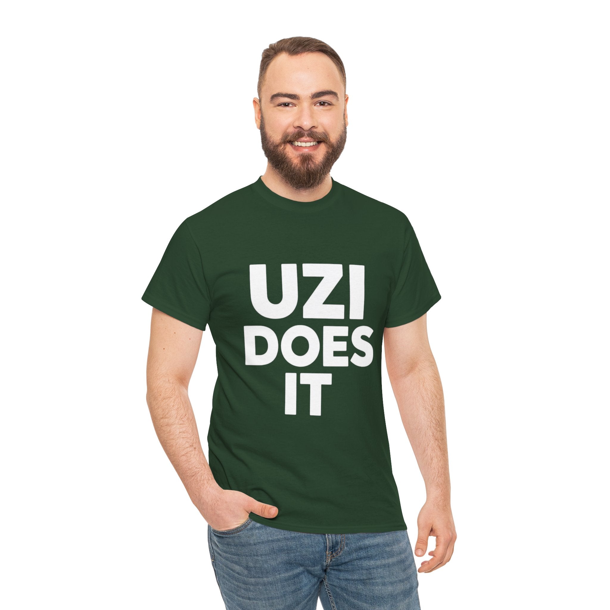 Uzi Does It, Cotton Tee