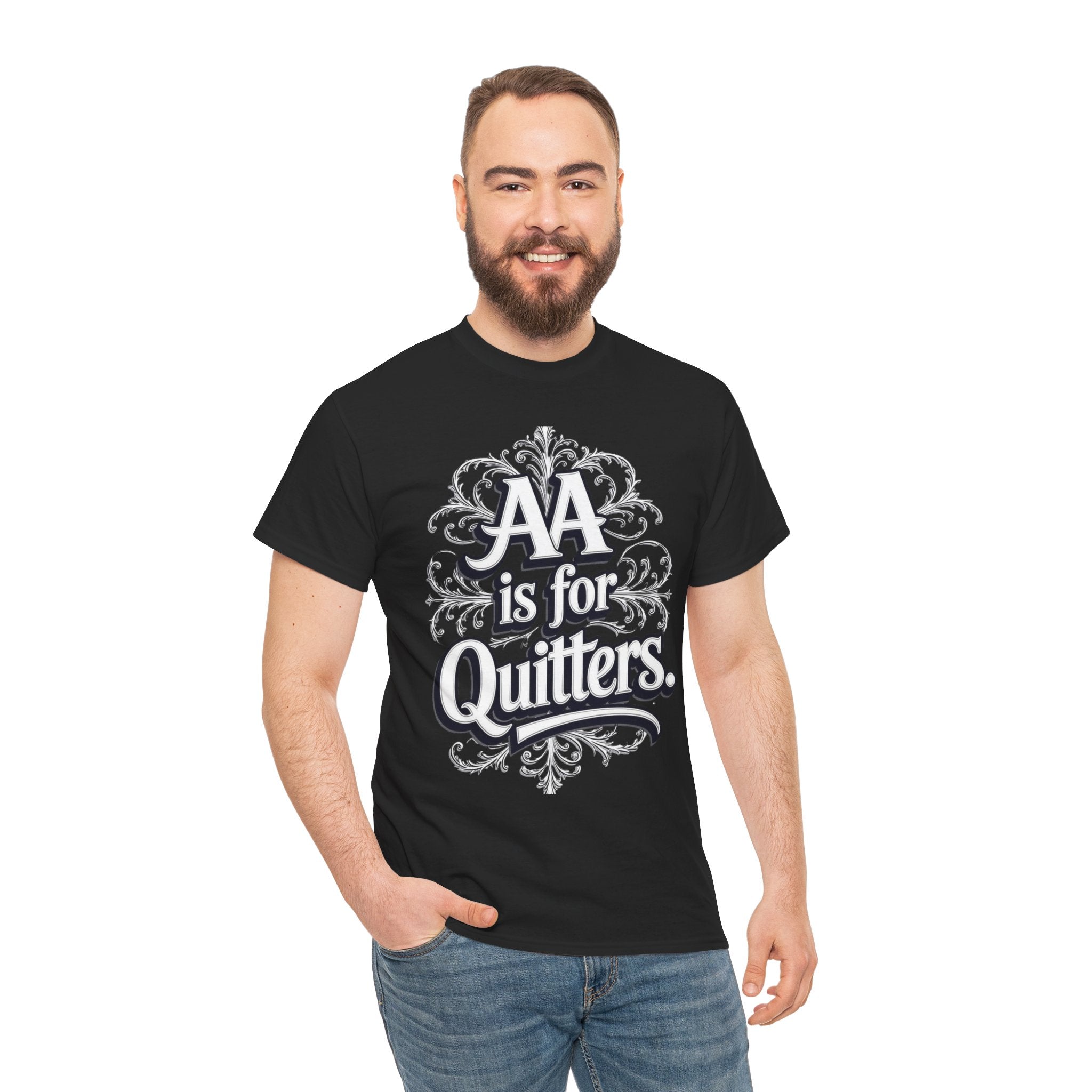 AA is for Quitters, Unisex Cotton Tee