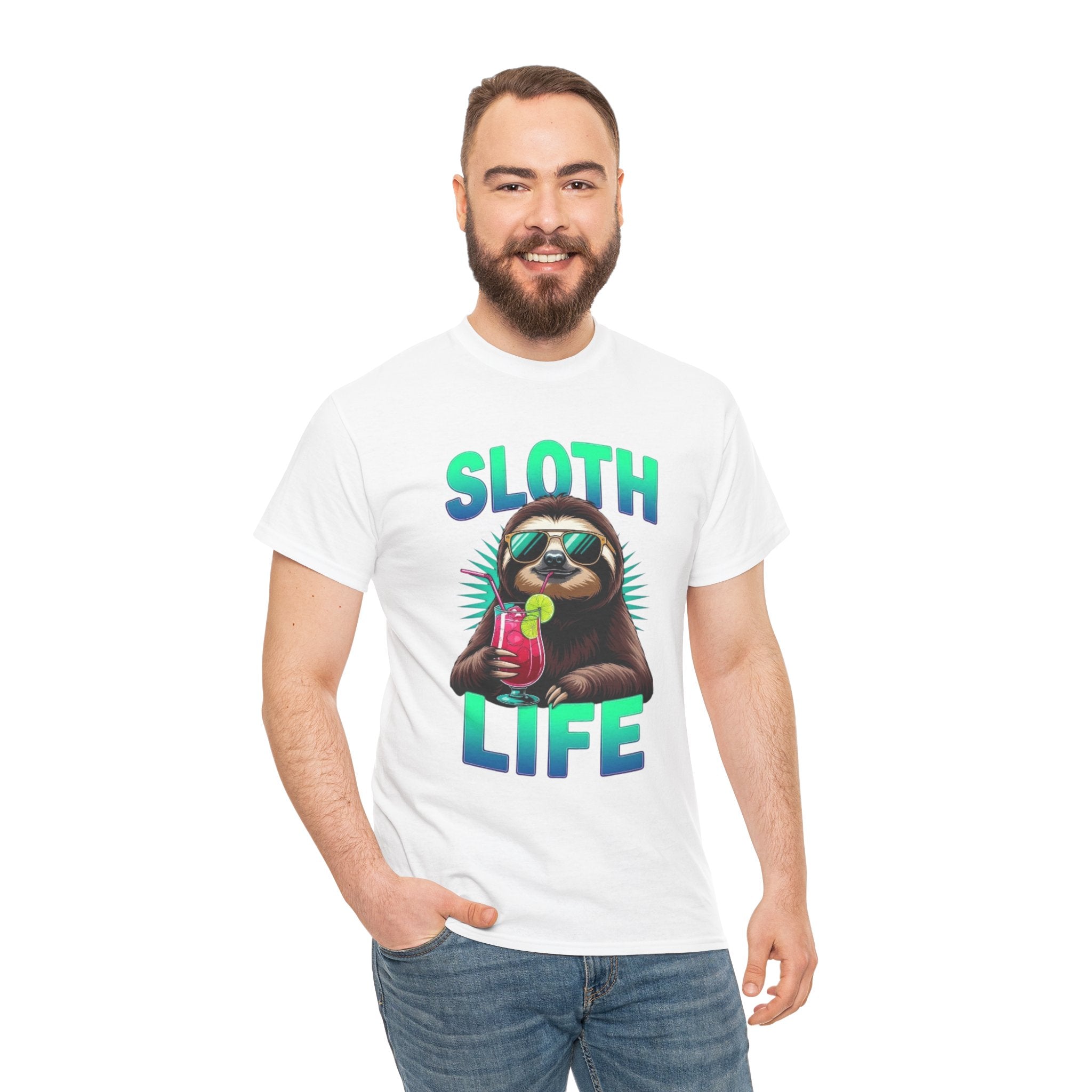 Sloth Life, Unisex  Cotton Tee
