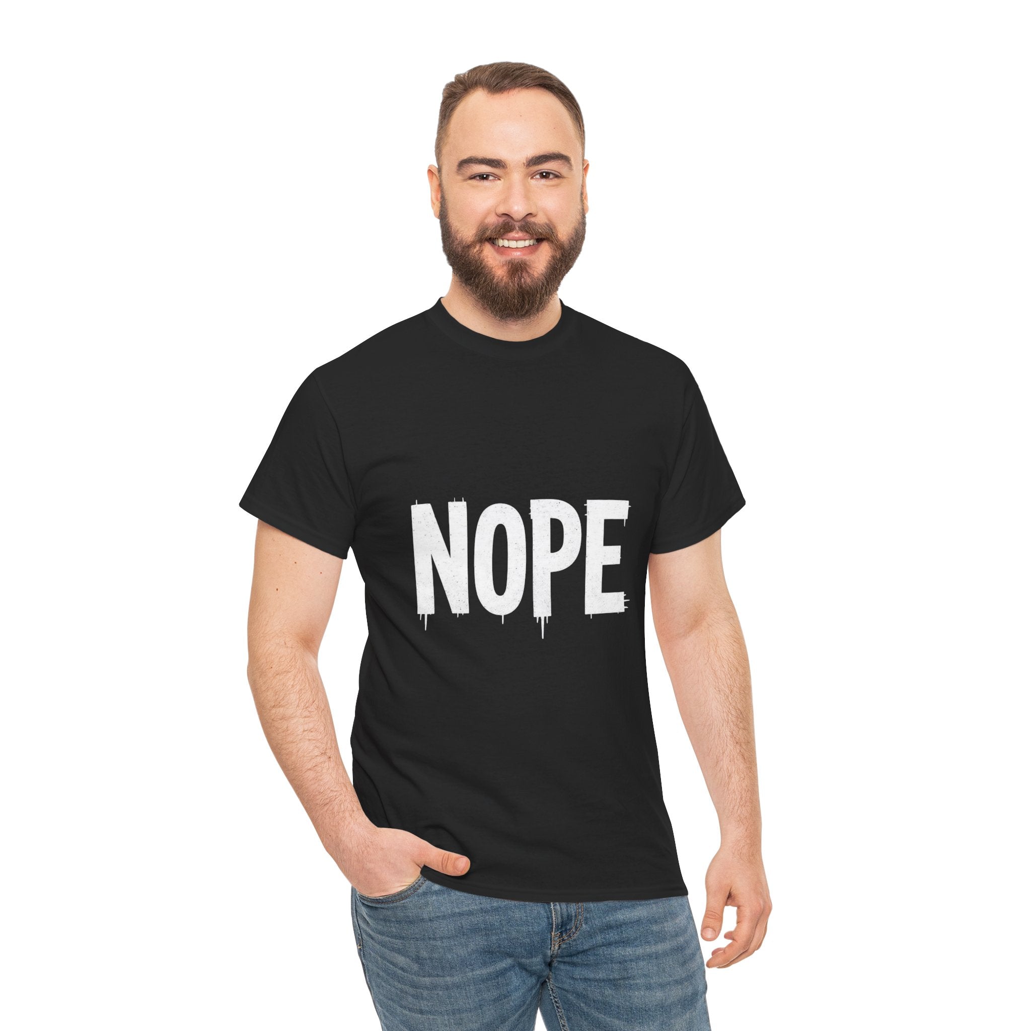 Nope, Unisex Cotton Tee
