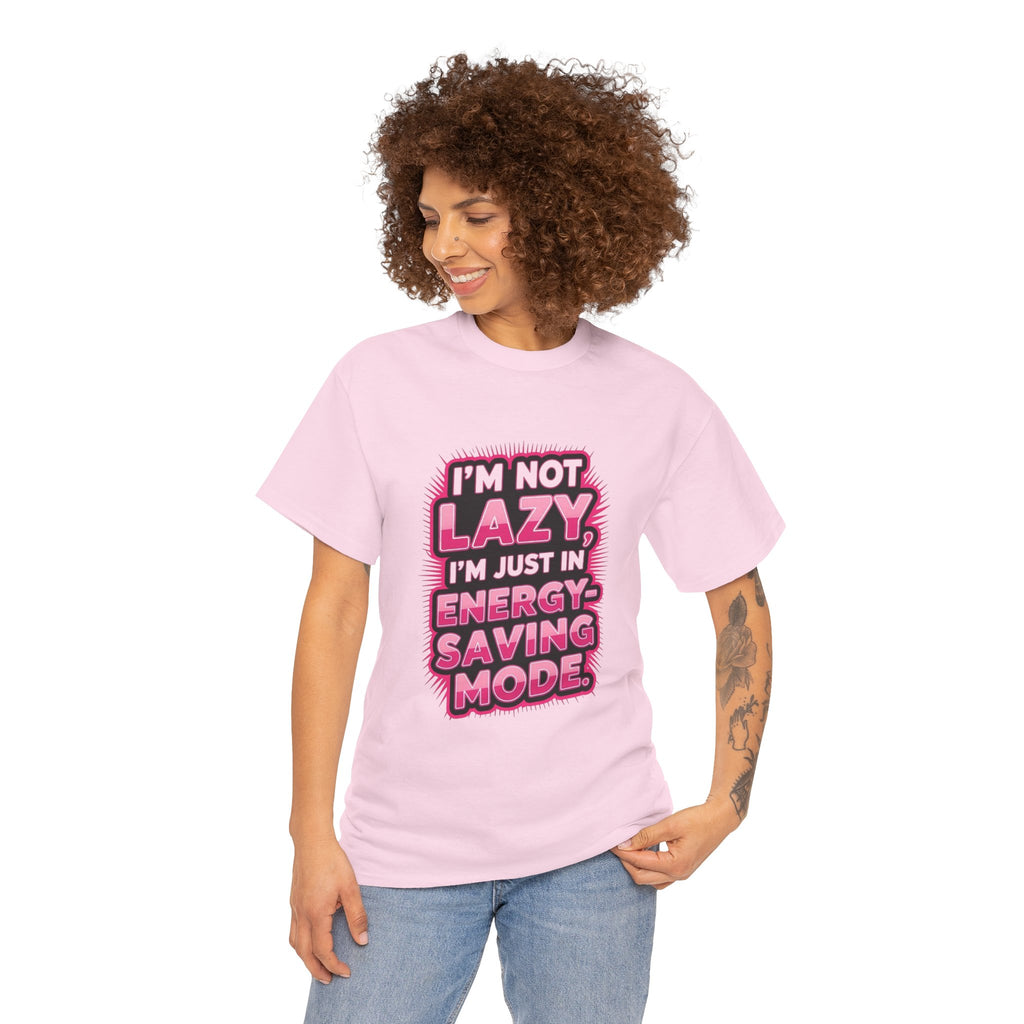 Lazy Energy-Saving Mode, Unisex Cotton Shirt