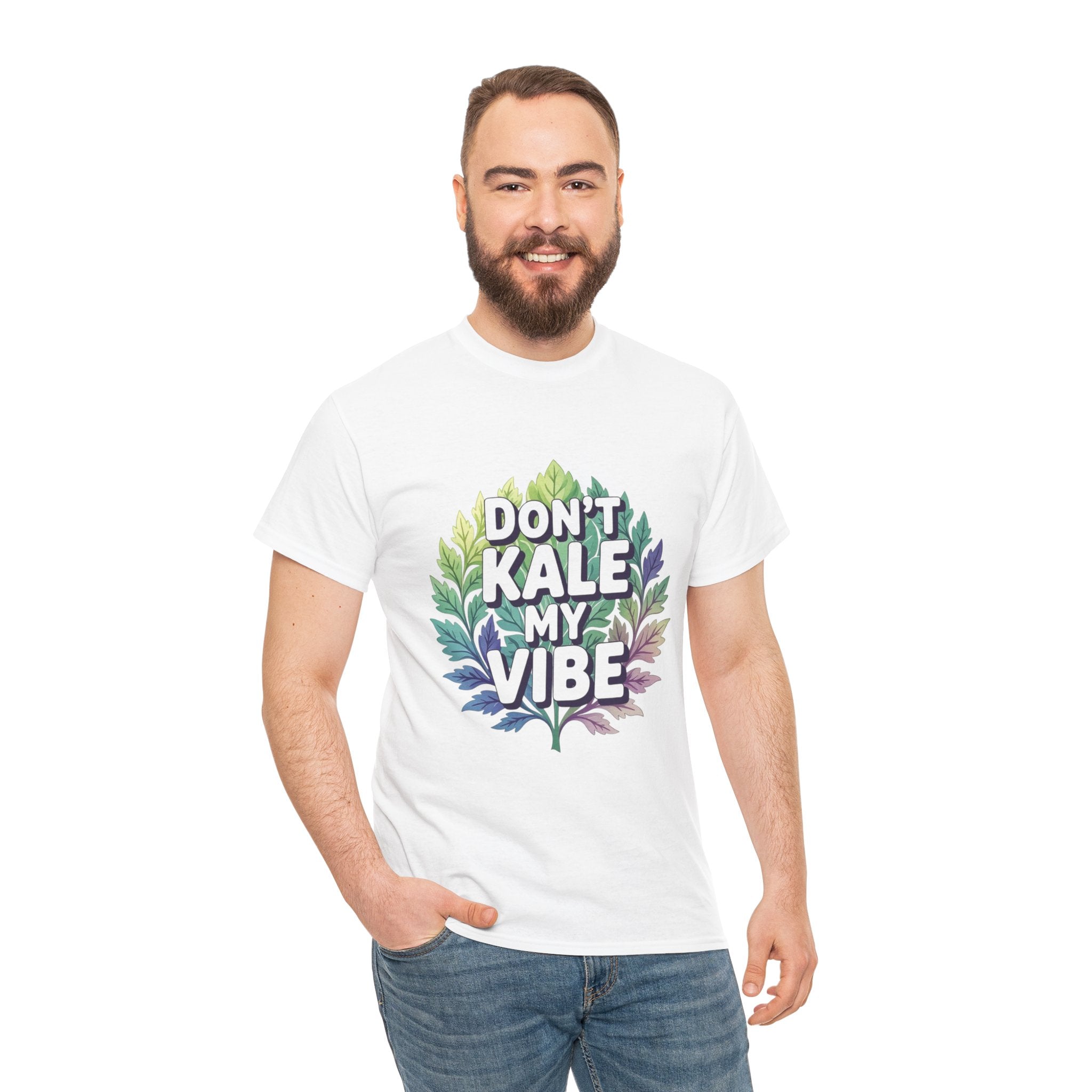 Don't Kale My Vibe, Unisex Cotton Tee