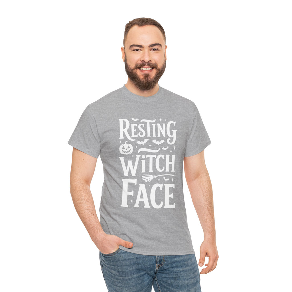 Resting Witch Face, Unisex Cotton Tee
