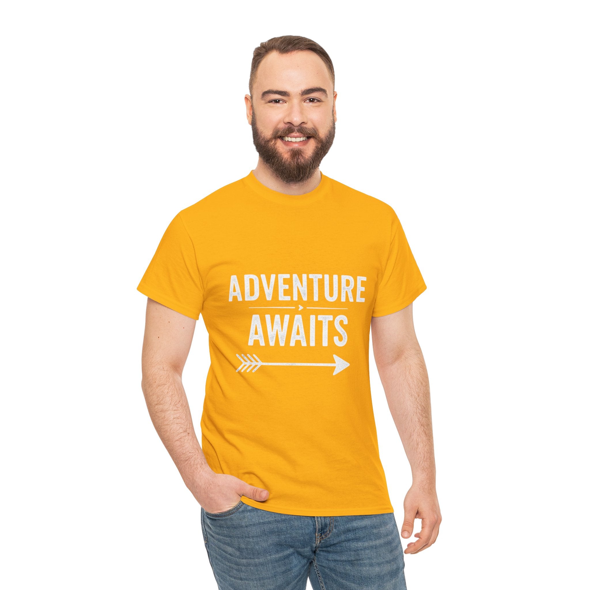 Adventure Awaits, Unisex Cotton Tee