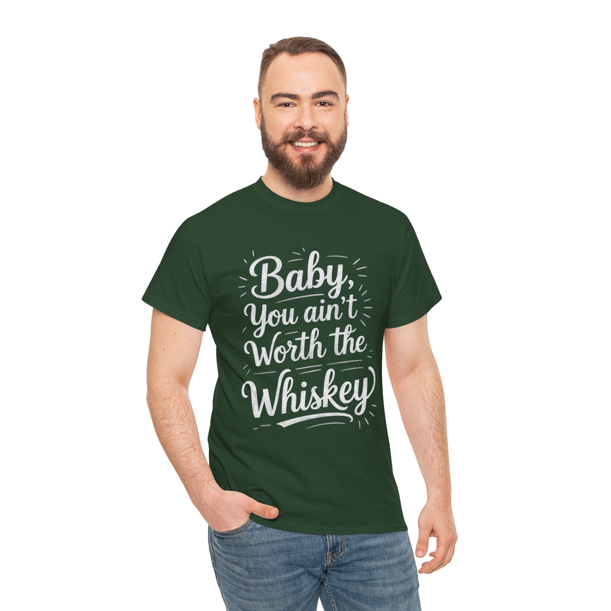 Ain’t Worth the Whiskey, Unisex Cotton Tee