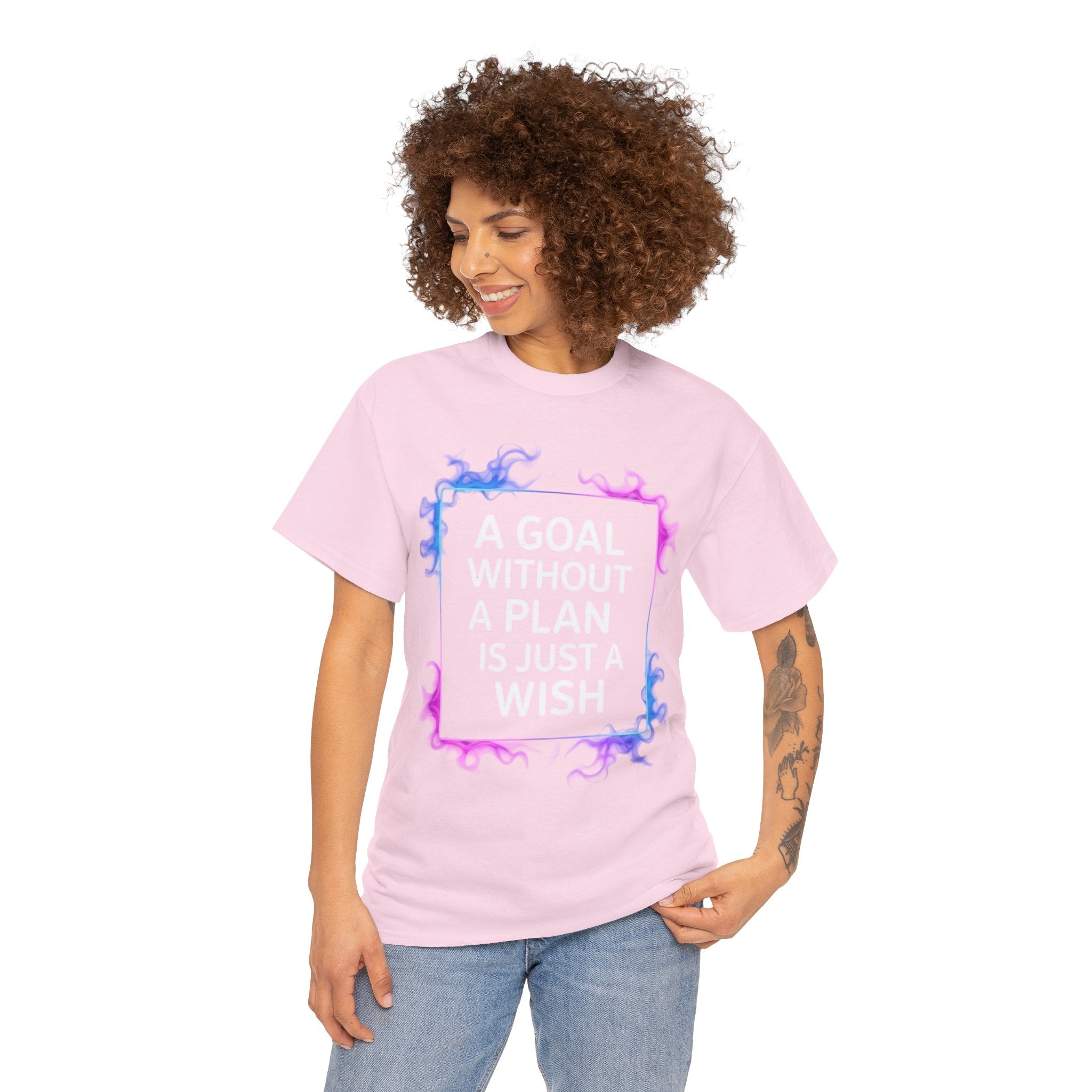 A Goal Without a Plan, Unisex Cotton Tee