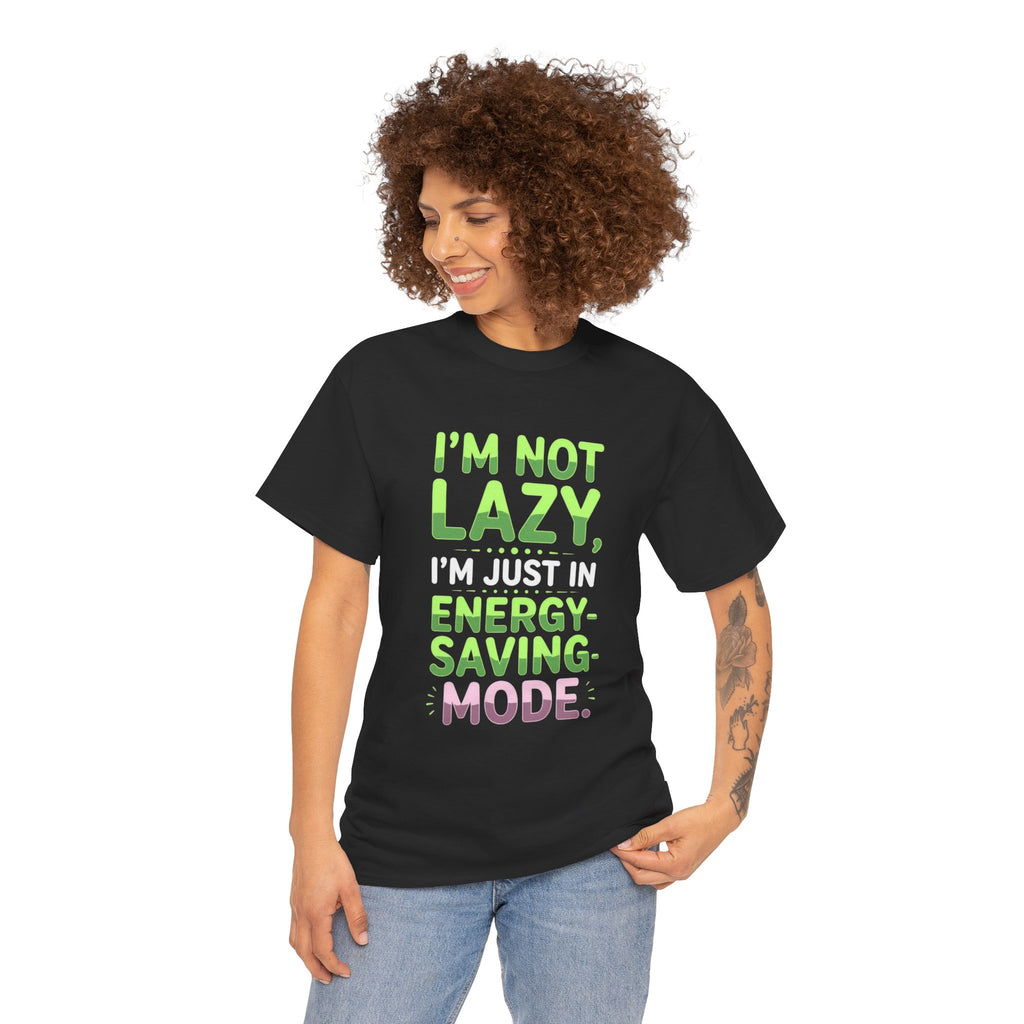 Lazy Energy-Saving Mode, Unisex Cotton Shirt