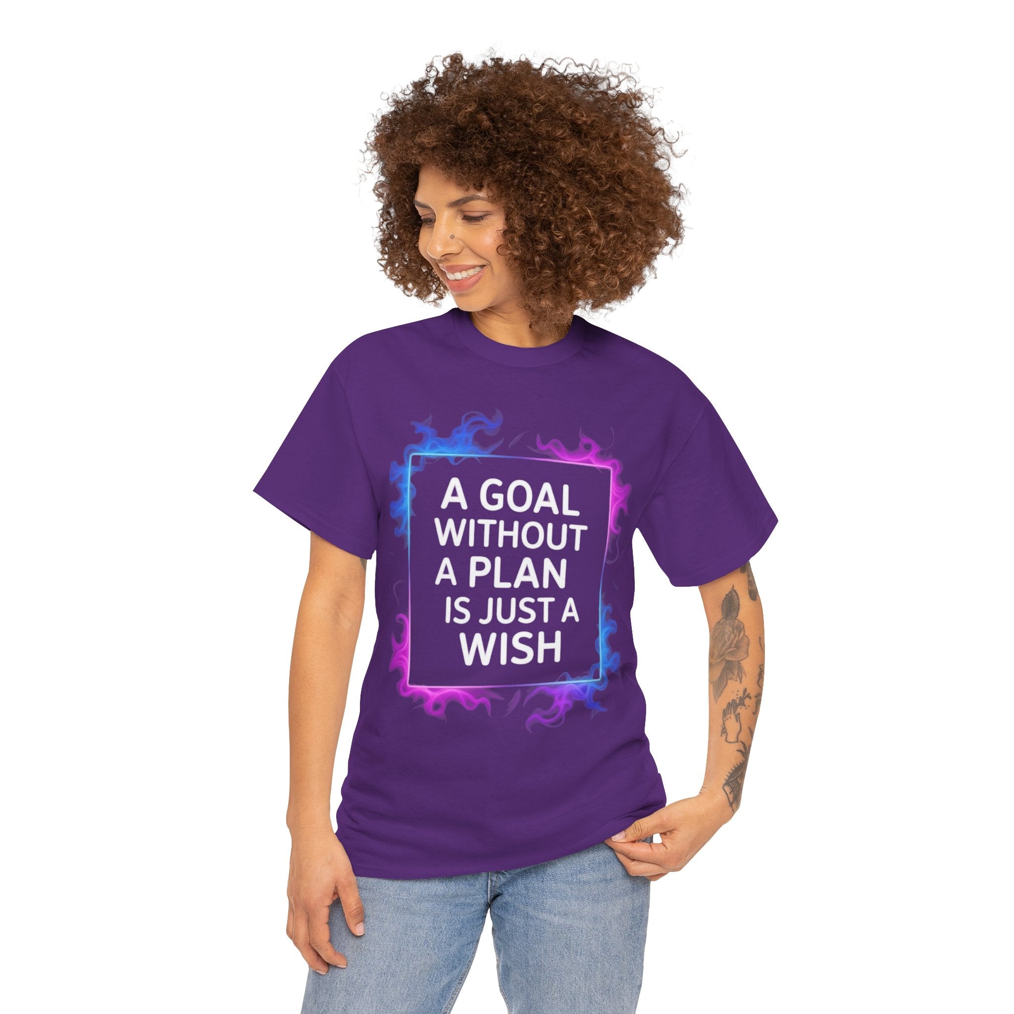 A Goal Without a Plan, Unisex Cotton Tee