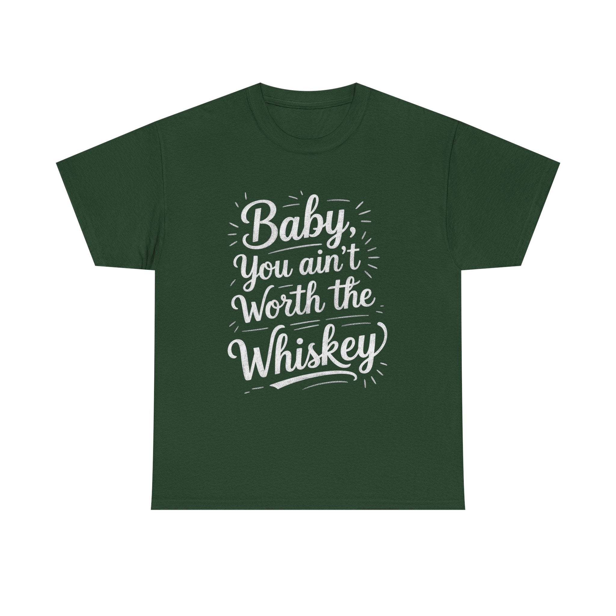 Ain’t Worth the Whiskey, Unisex Cotton Tee
