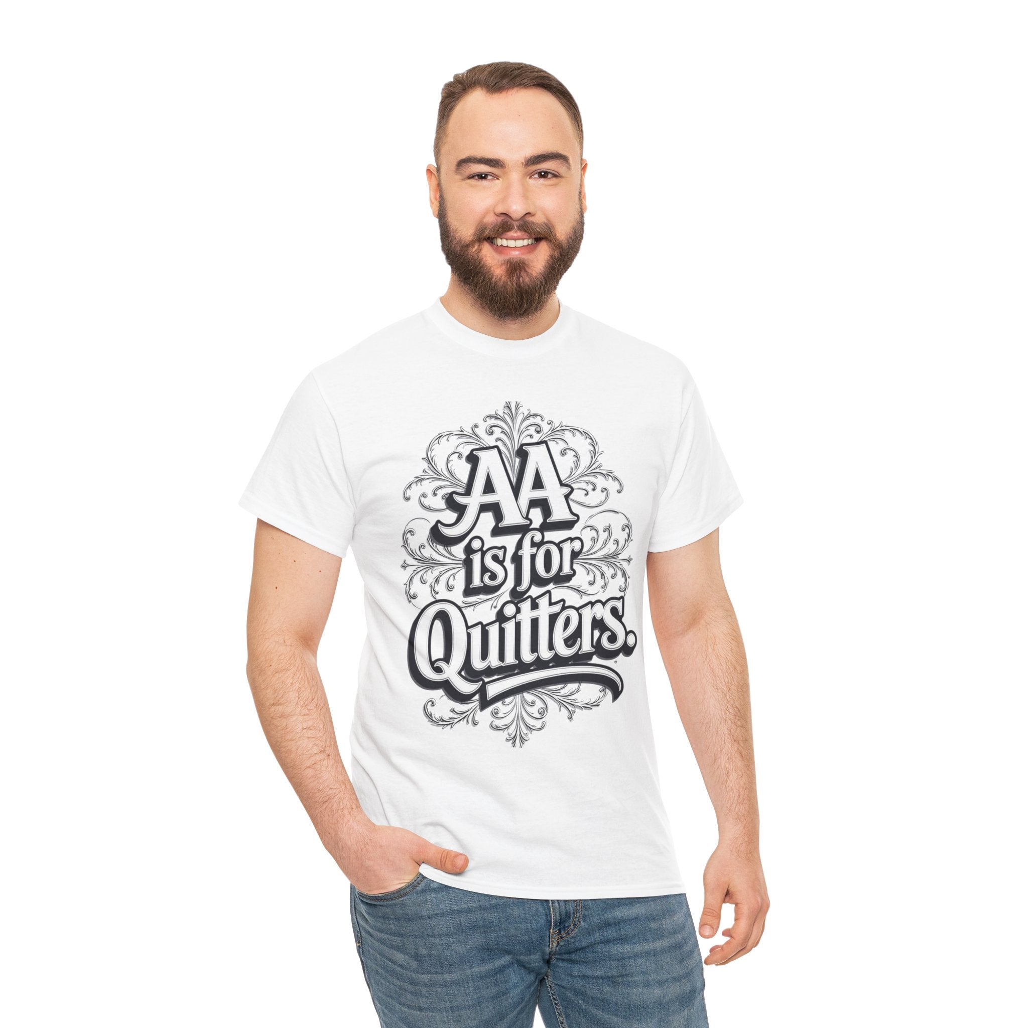 AA is for Quitters, Unisex Cotton Tee