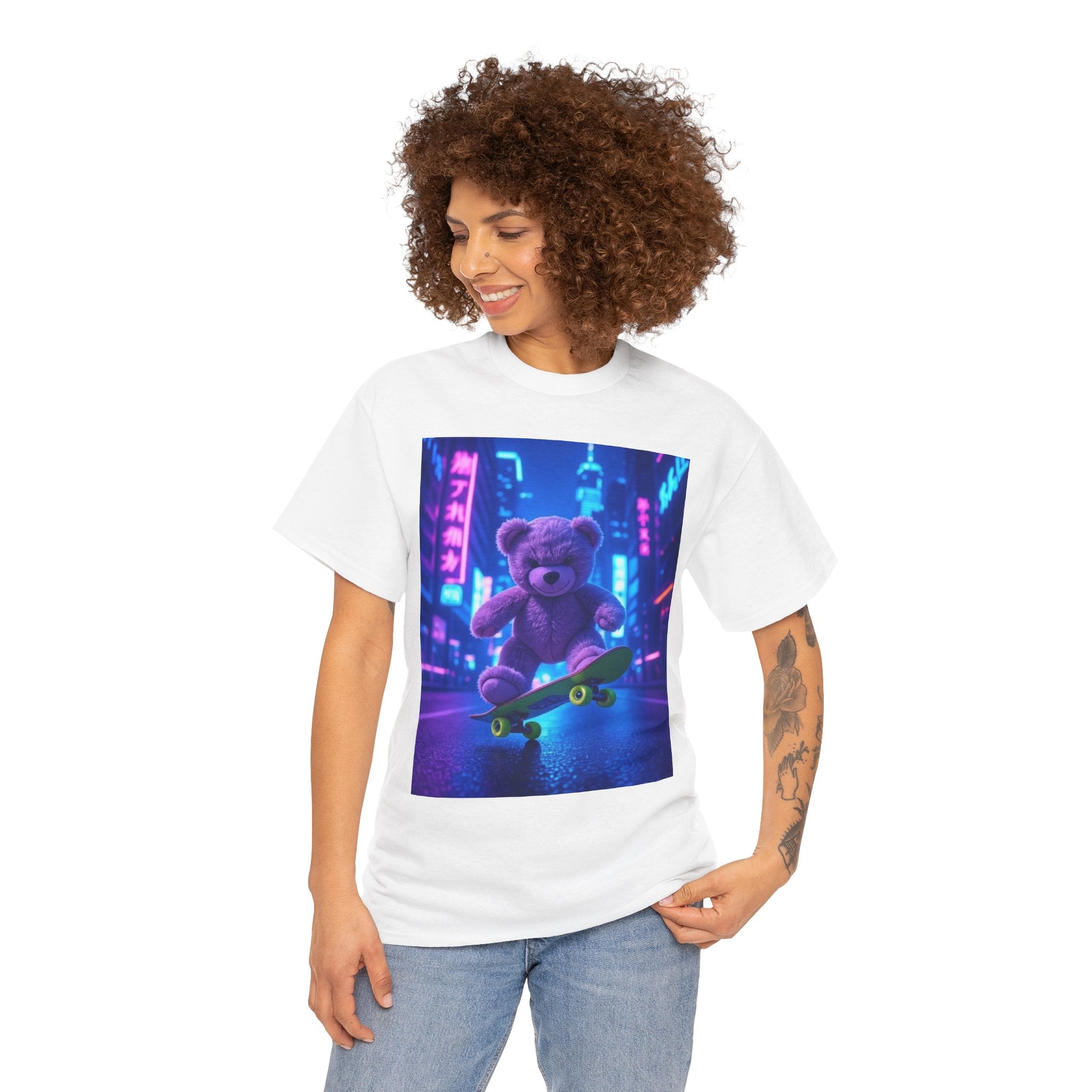 Mischievous Bear, Unisex Cotton Tee