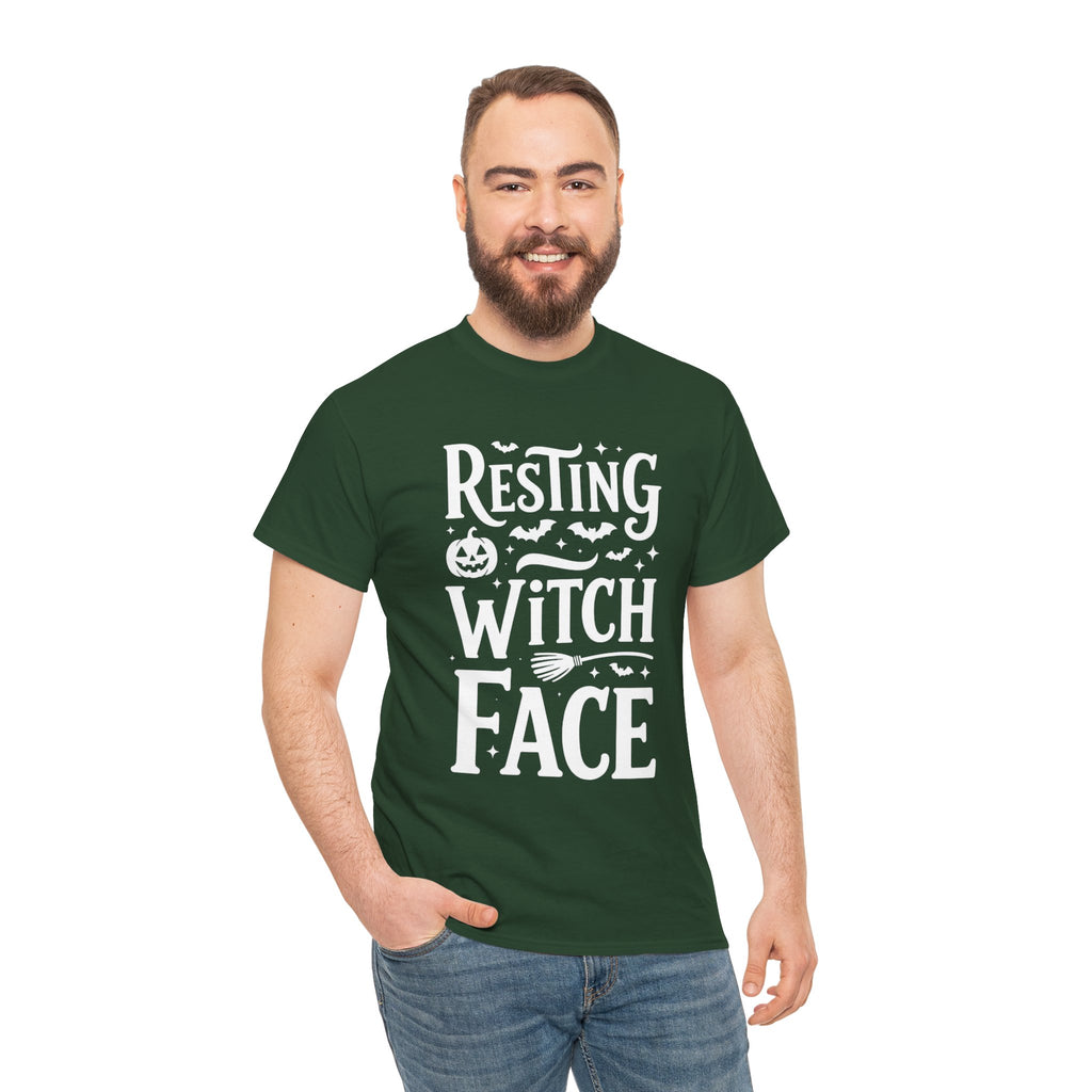 Resting Witch Face, Unisex Cotton Tee