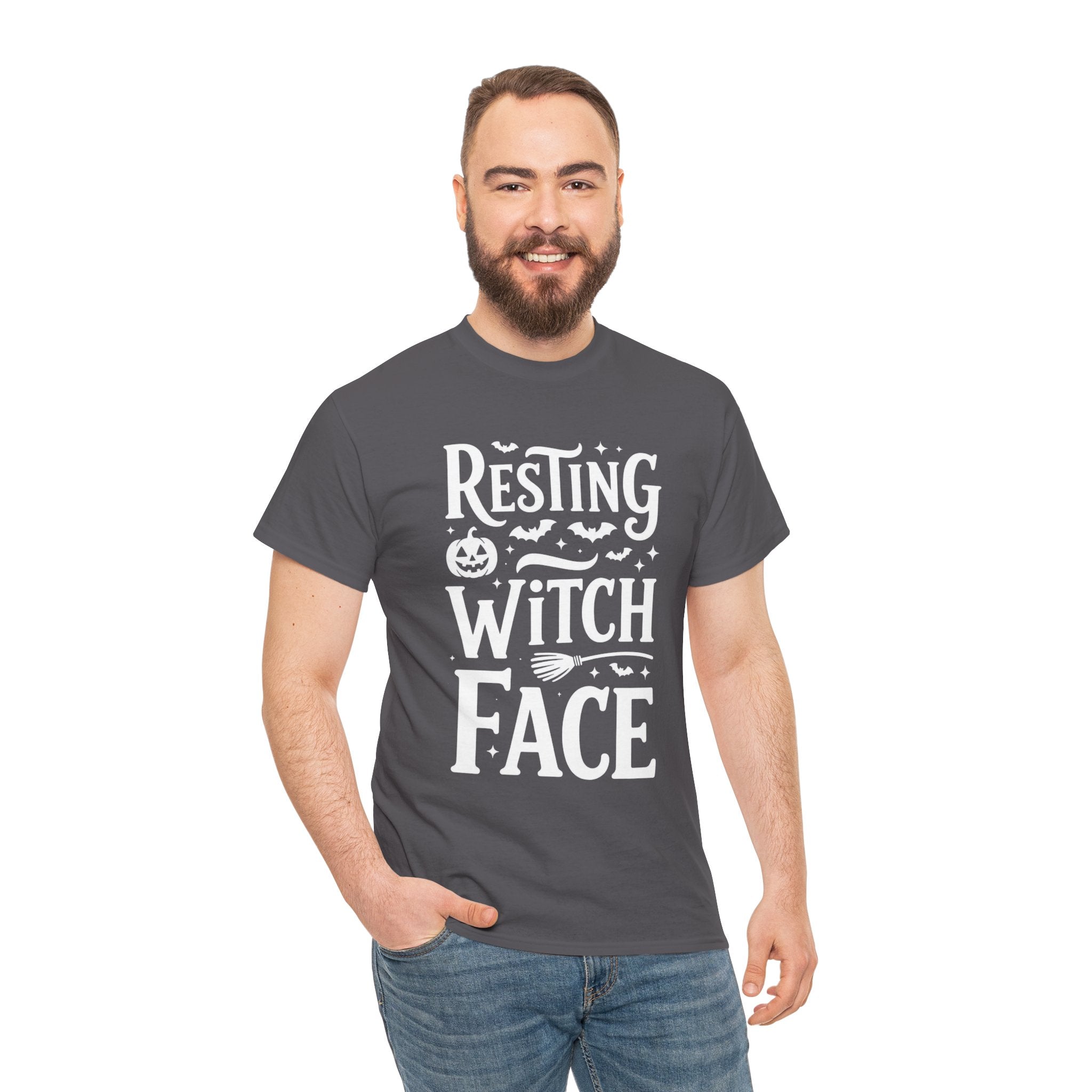 Resting Witch Face, Unisex Cotton Tee