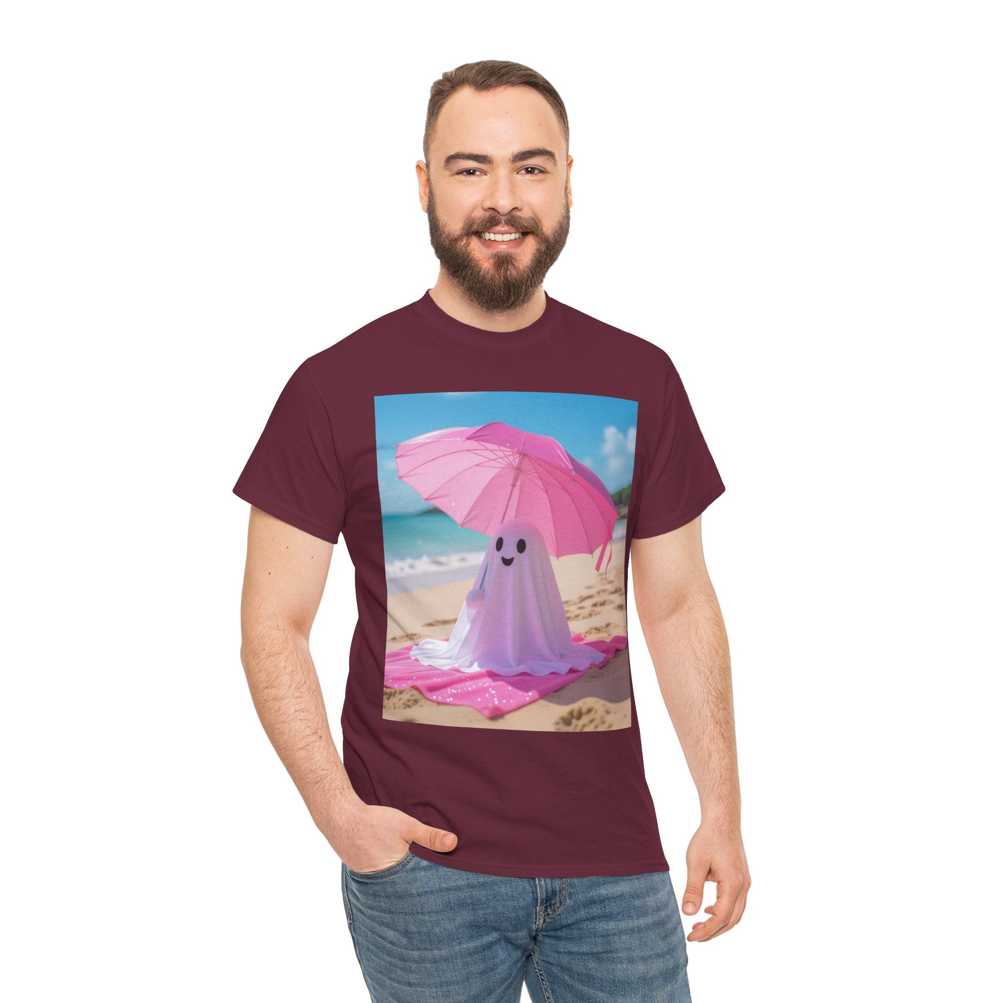 Beach Ghost, Unisex Cotton Tee