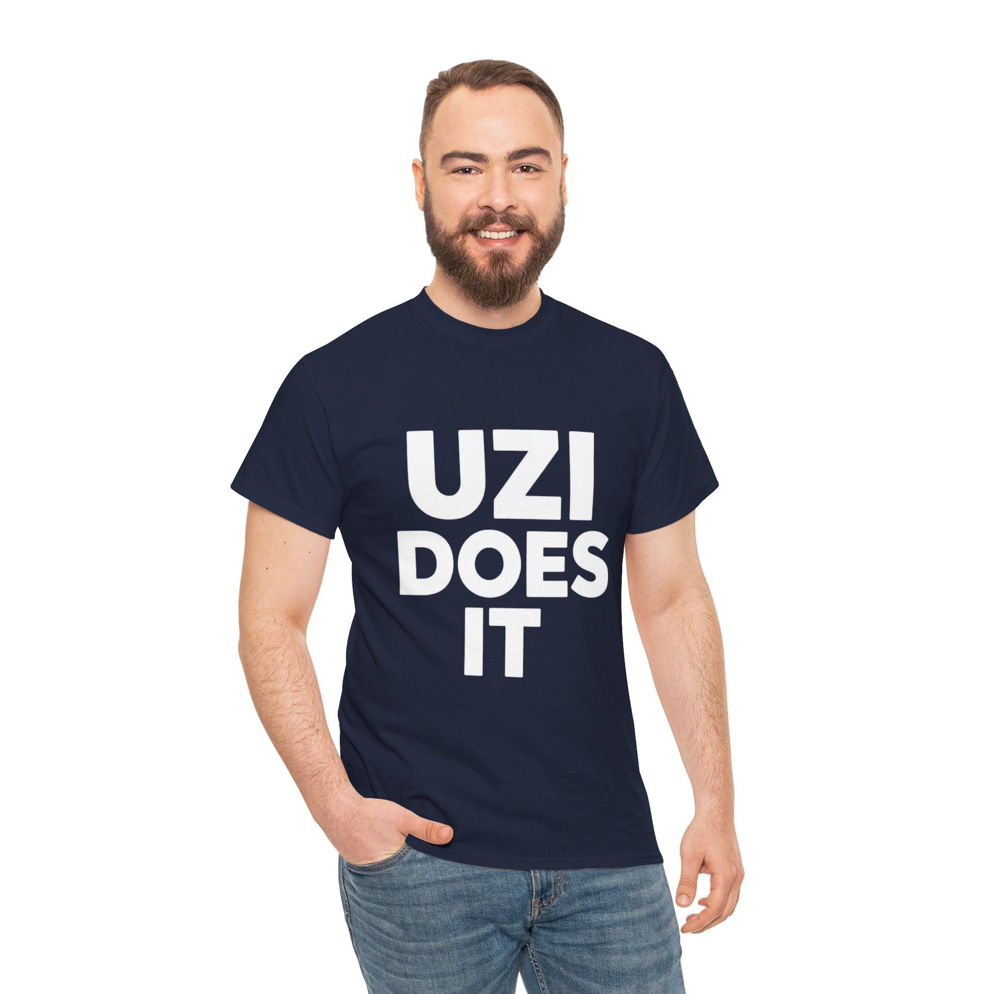 Uzi Does It, Cotton Tee